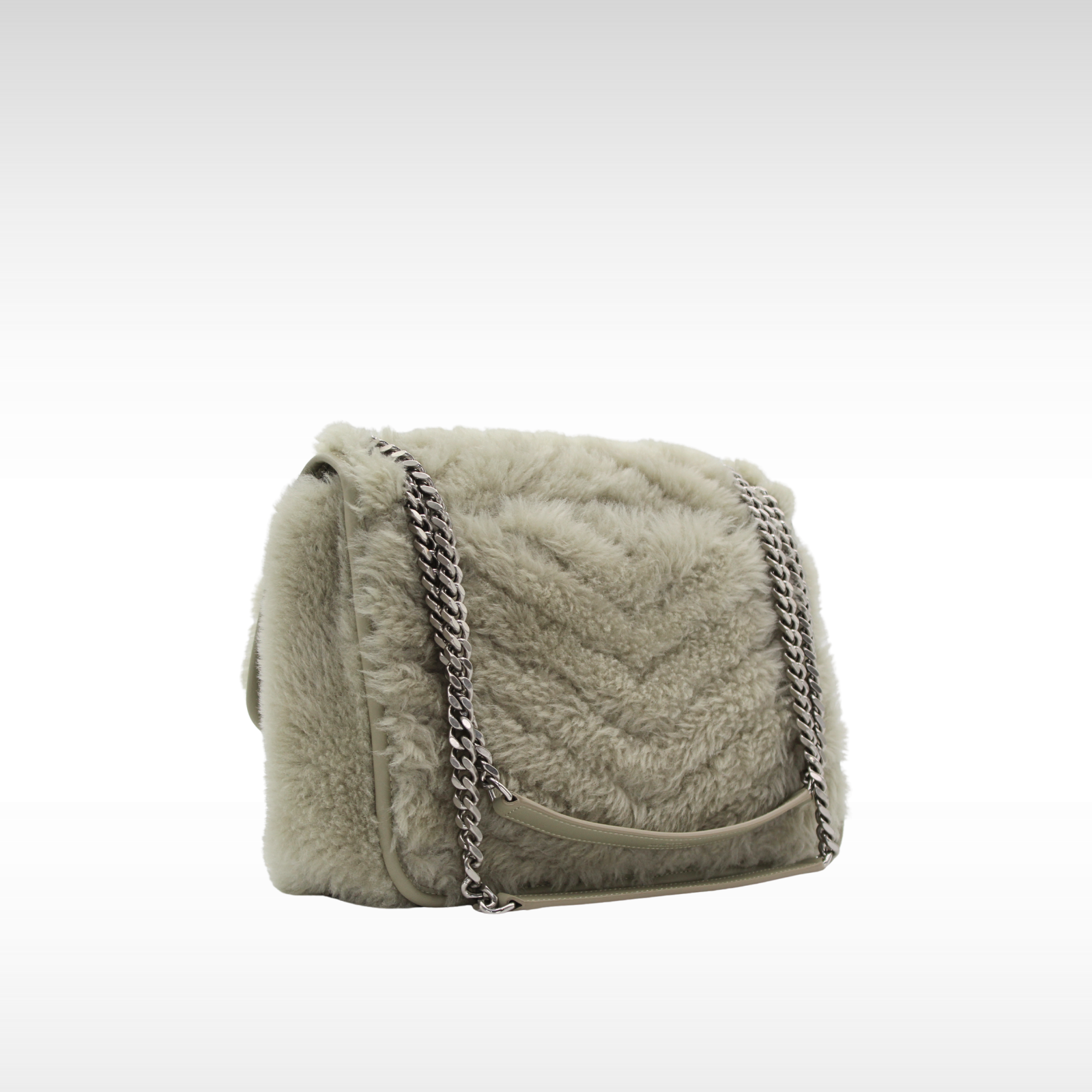 Niki Medium Shearling Shoulder Bag