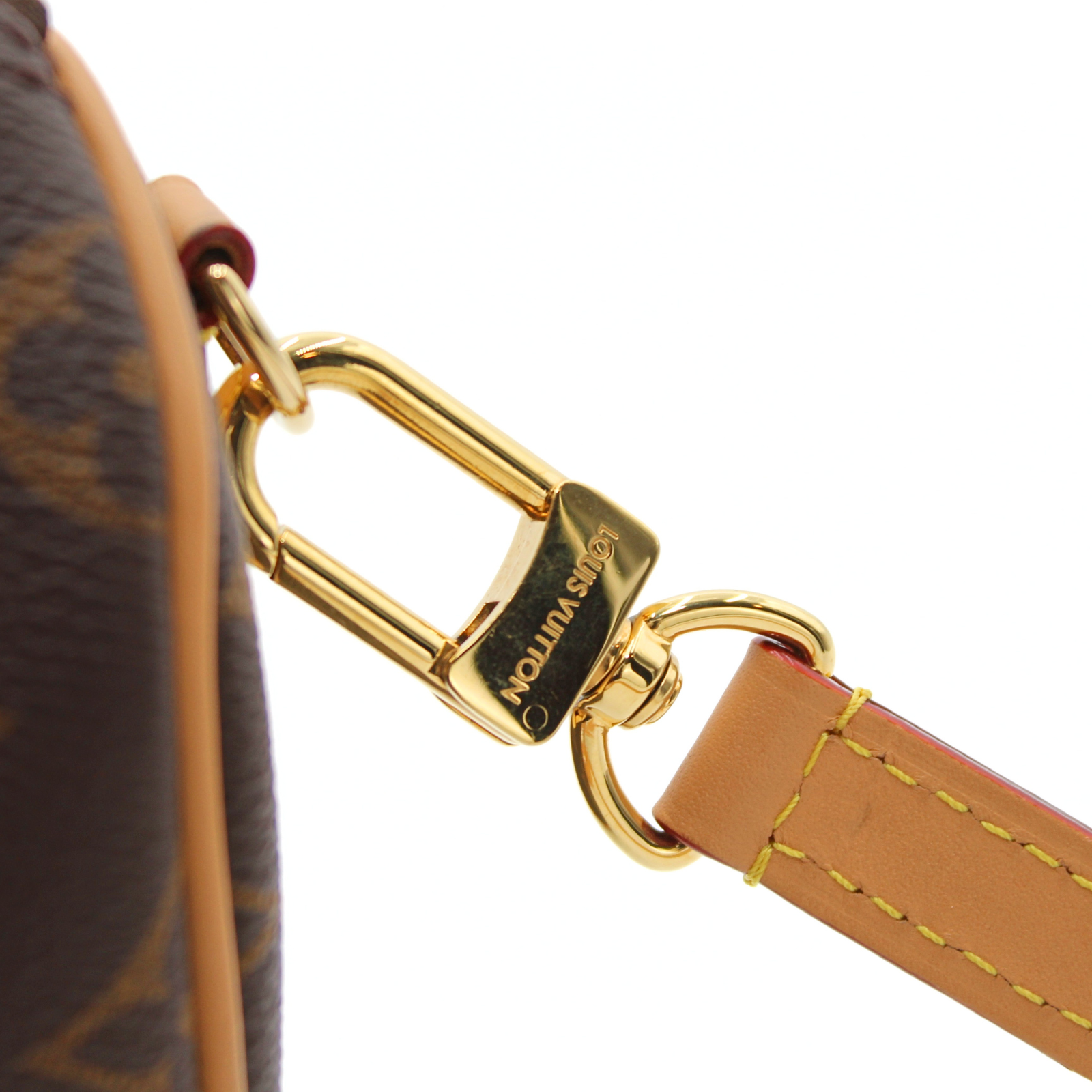 Speedy Nano Monogram Coated Canvas Marron Handbag