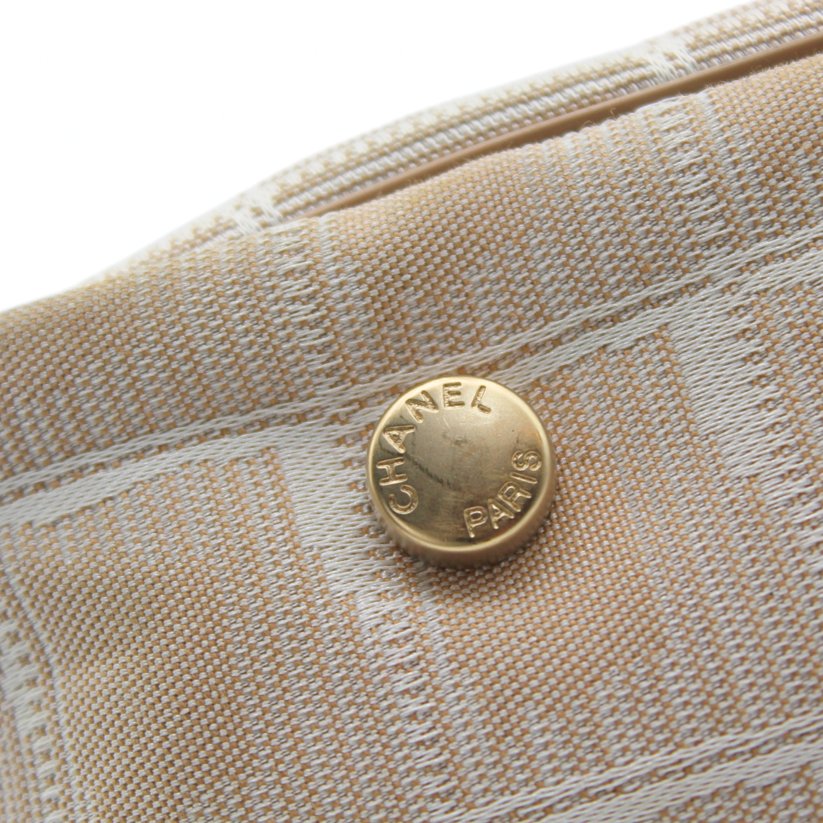 Travel Nylon Beige Tote Bag