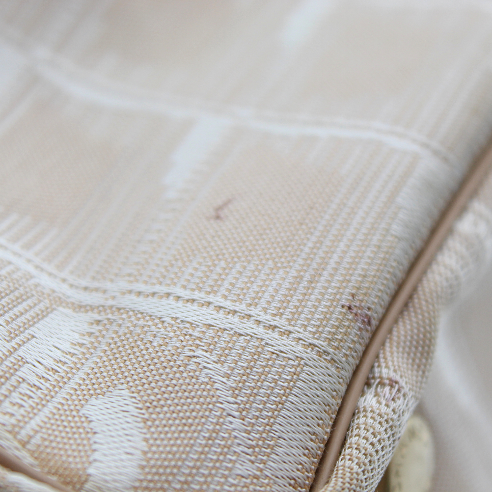 Travel Nylon Beige Tote Bag