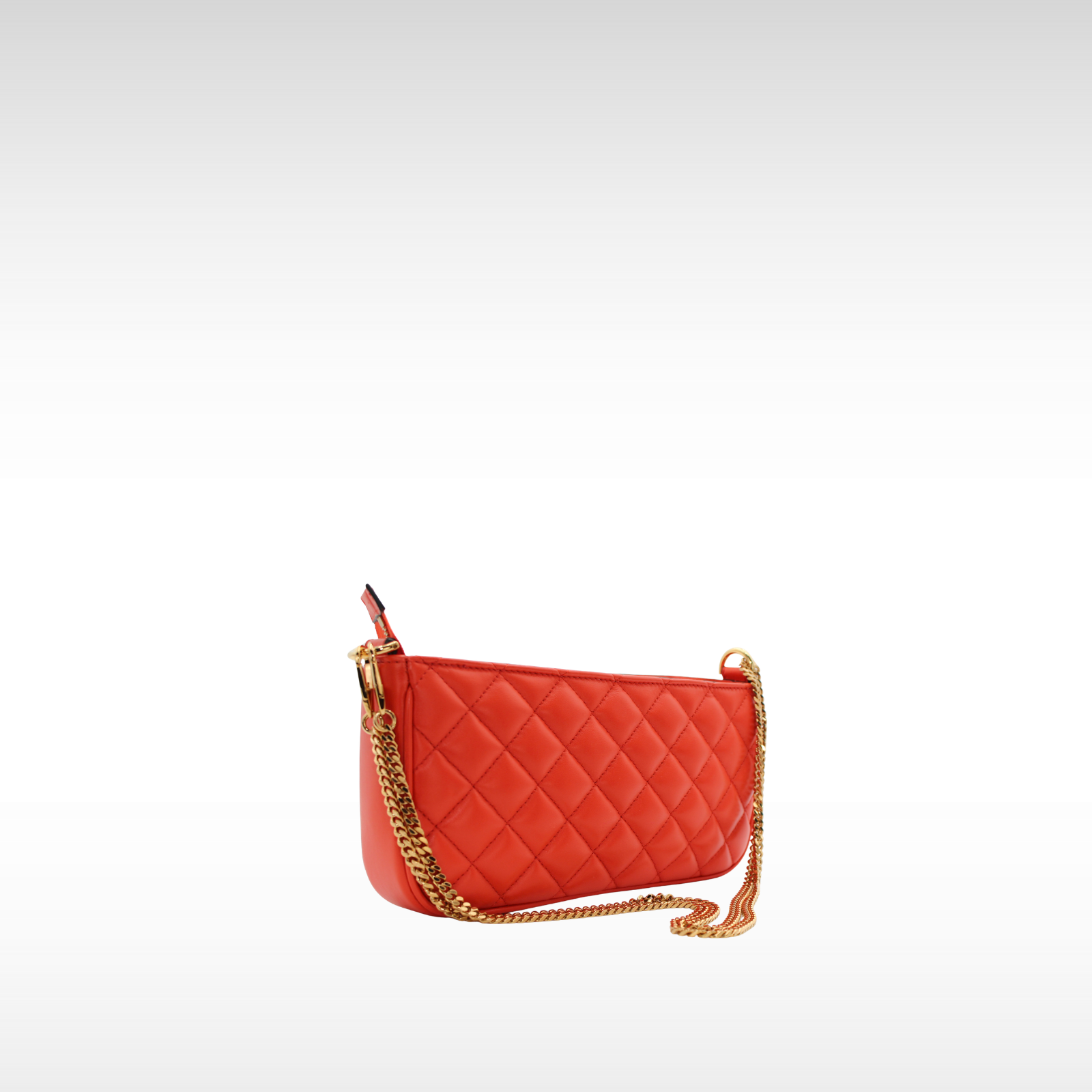 Medusa Lamb Orange Shoulder Bag