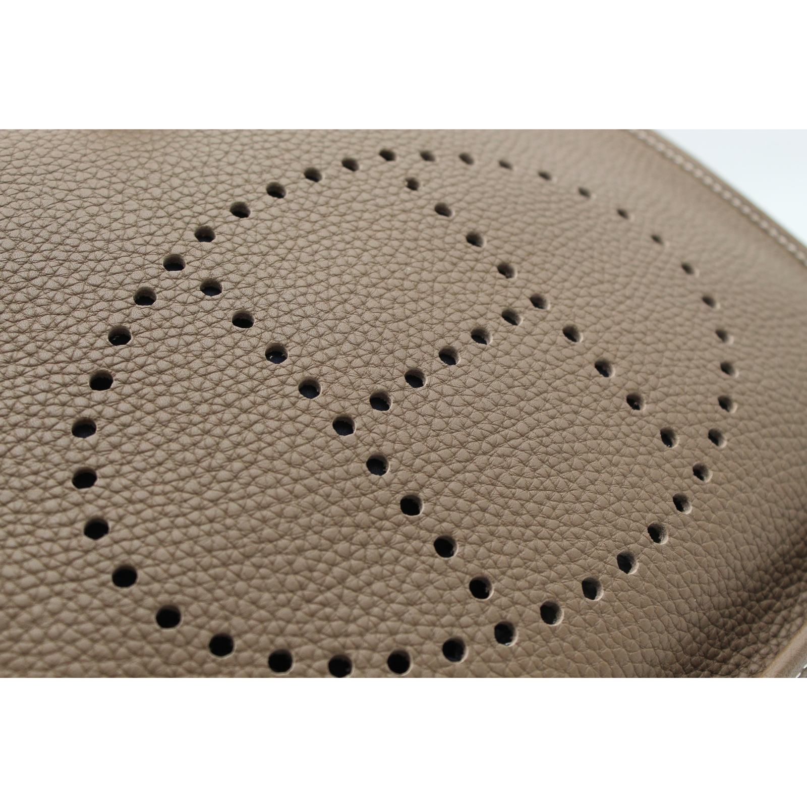 Evelyne 3 PM Taurillon Clemence Etoupe Crossbody Bag