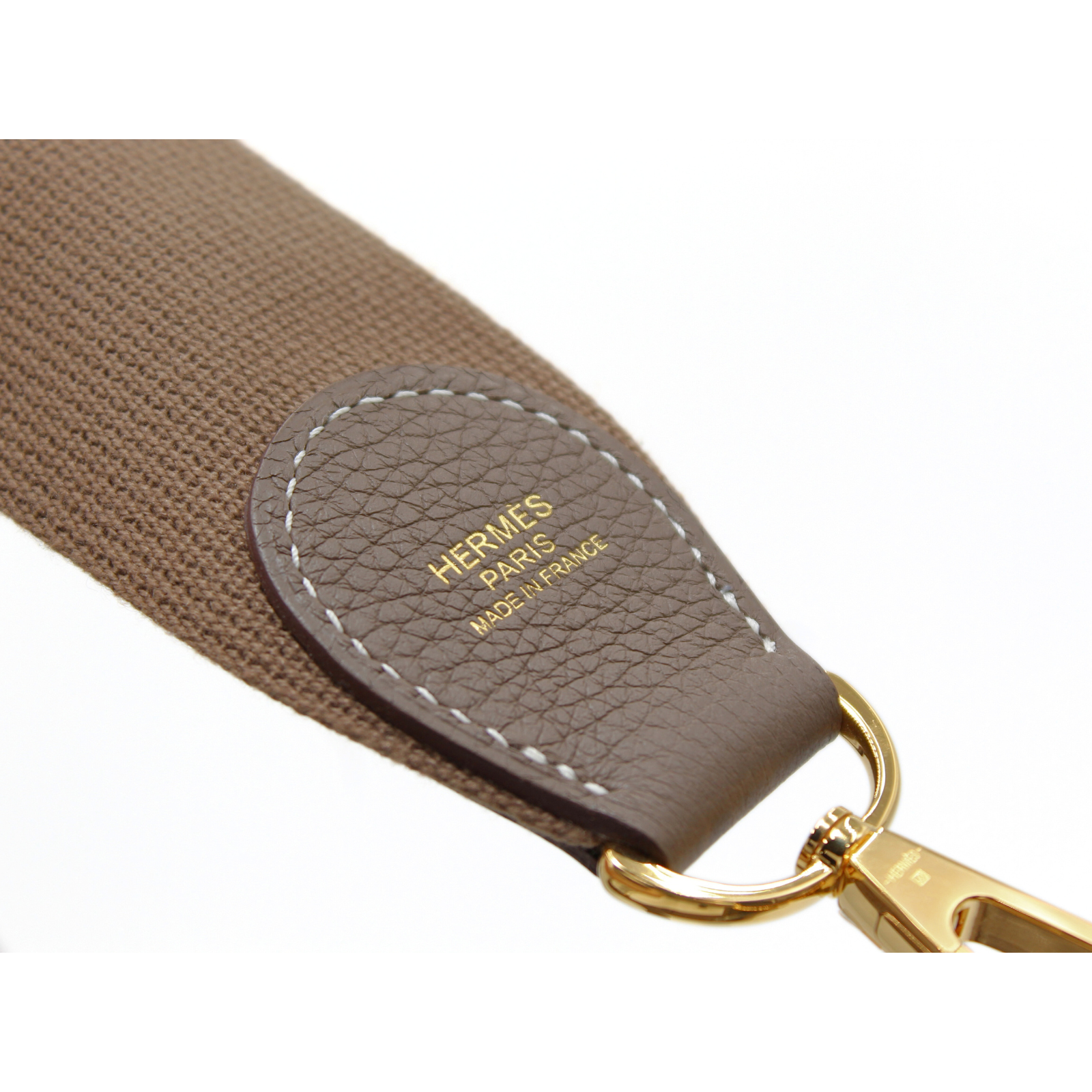 Evelyne 3 PM Taurillon Clemence Etoupe Crossbody Bag