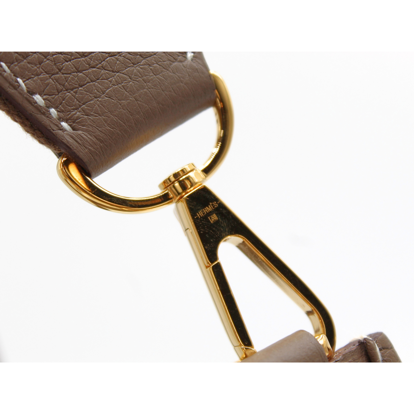 Evelyne 3 PM Taurillon Clemence Etoupe Crossbody Bag