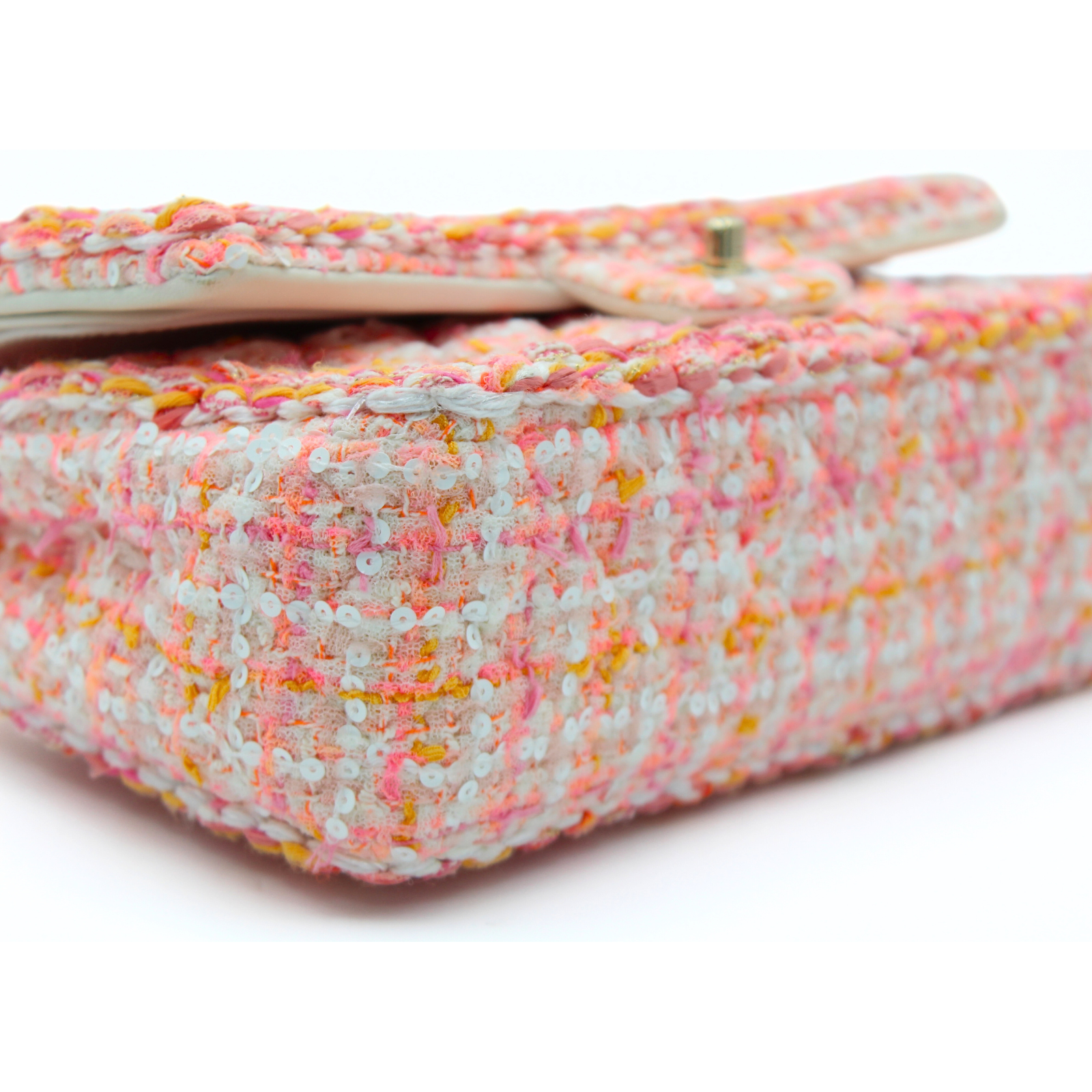 Classic Tweed Pink Shoulder Bag