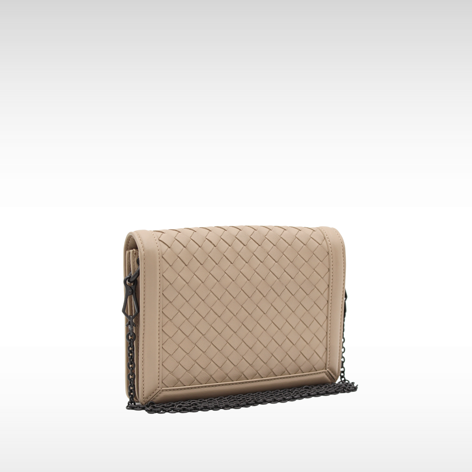 Montebello Mini Intrecciato Lamb Beige Shoulder Bag
