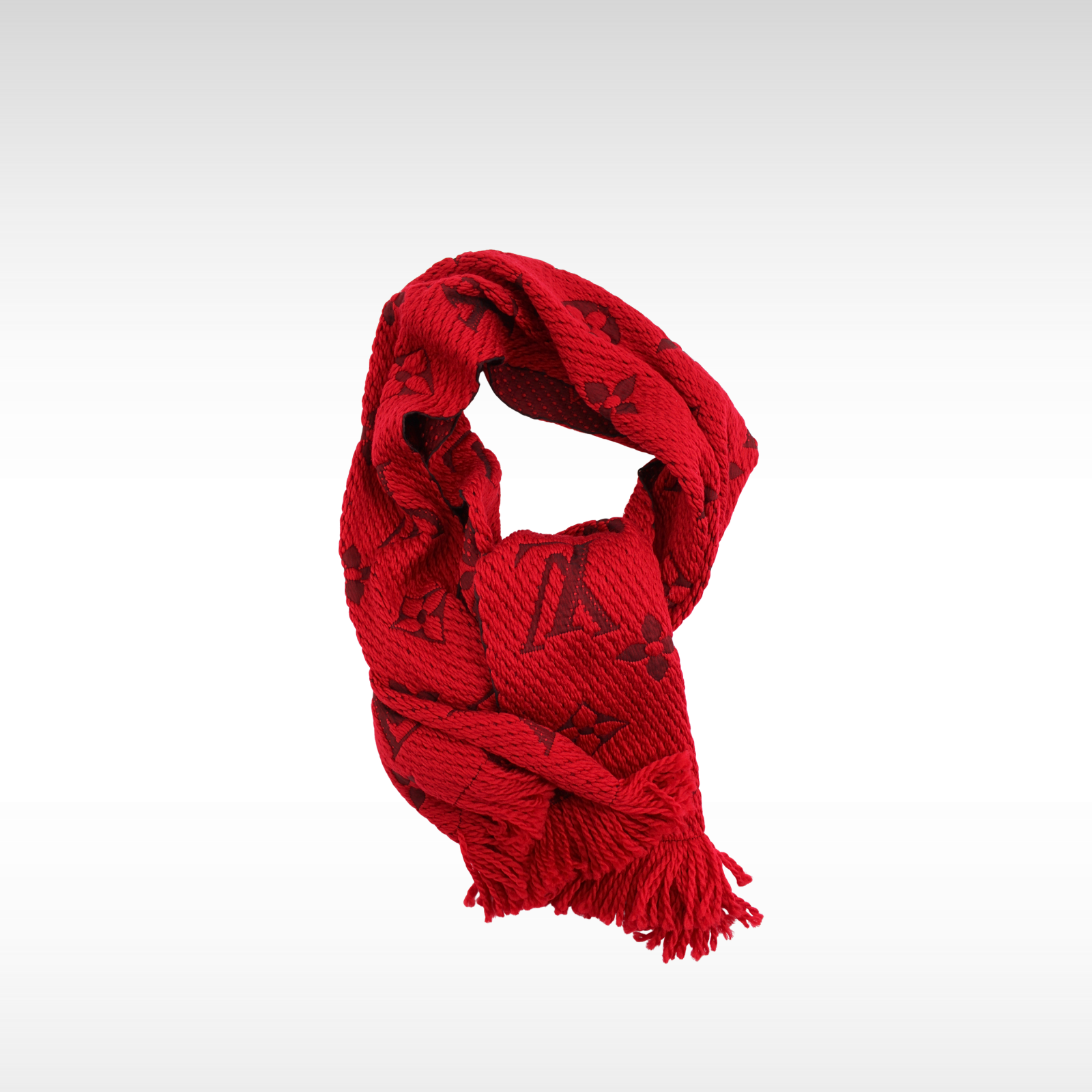 Echarpe Logomania Wool Red Scarf