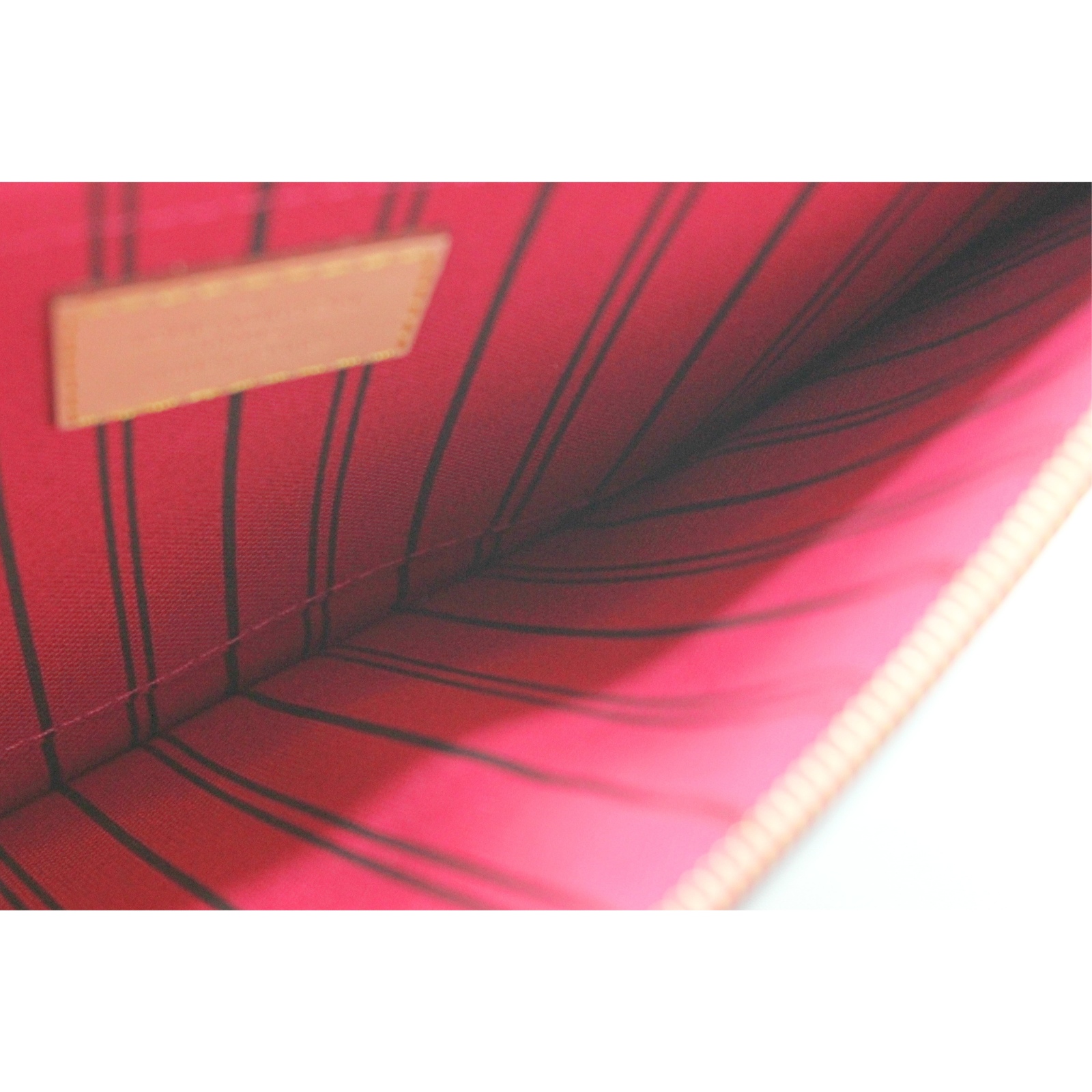 Coated Canvas Marron Pouch