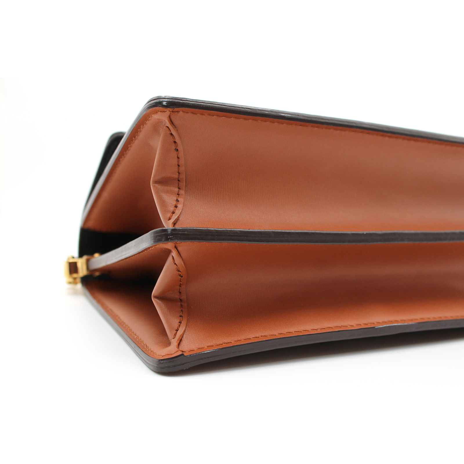 Dauphine MM Monogram Reverse Coated Canvas Marron Shoulder Bag