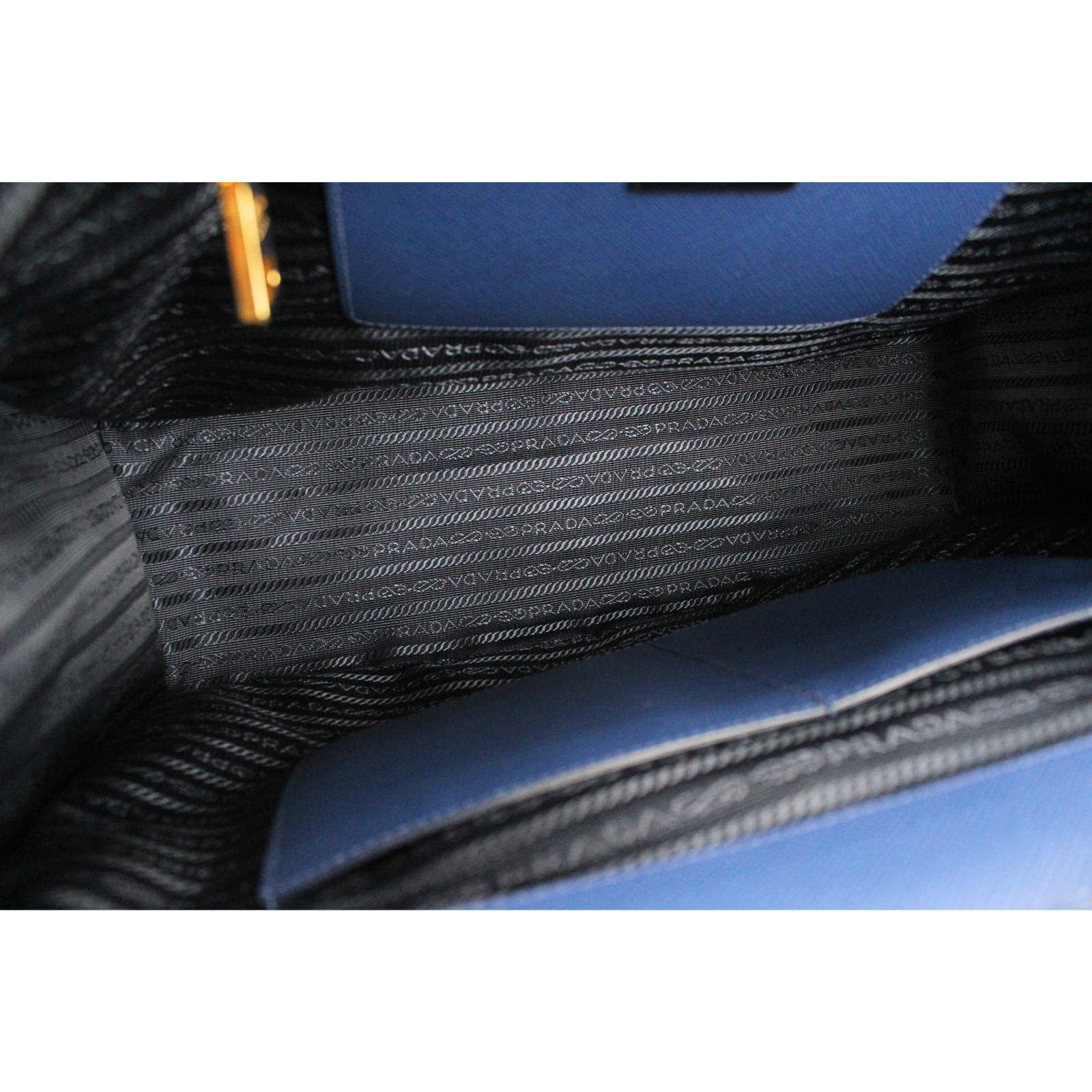 Galleria Calf Blue Handbag