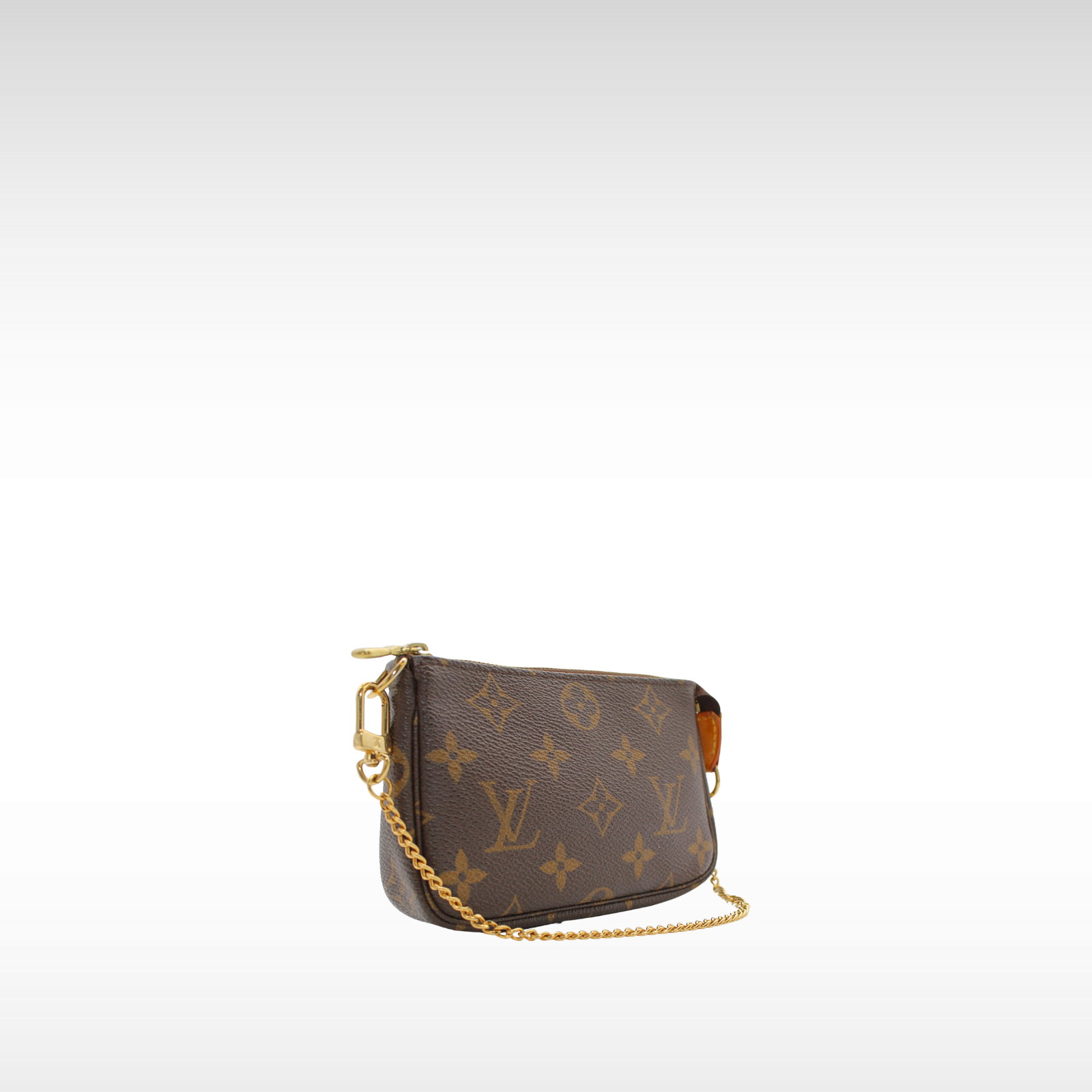 Pochette Accessoires Mini Monogram Coated Canvas Marron Pouch