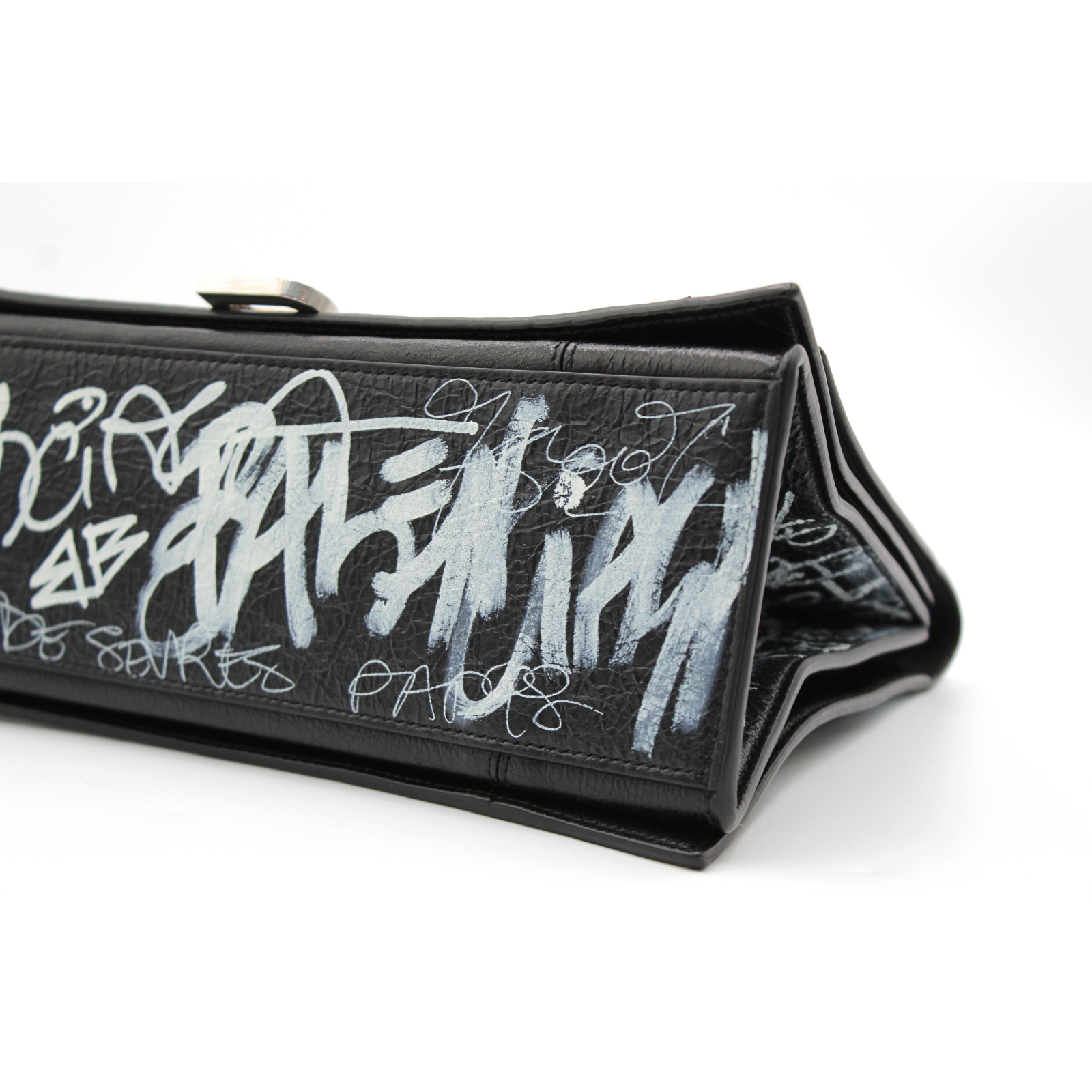 Crush Medium Graffiti Lamb Shoulder Bag