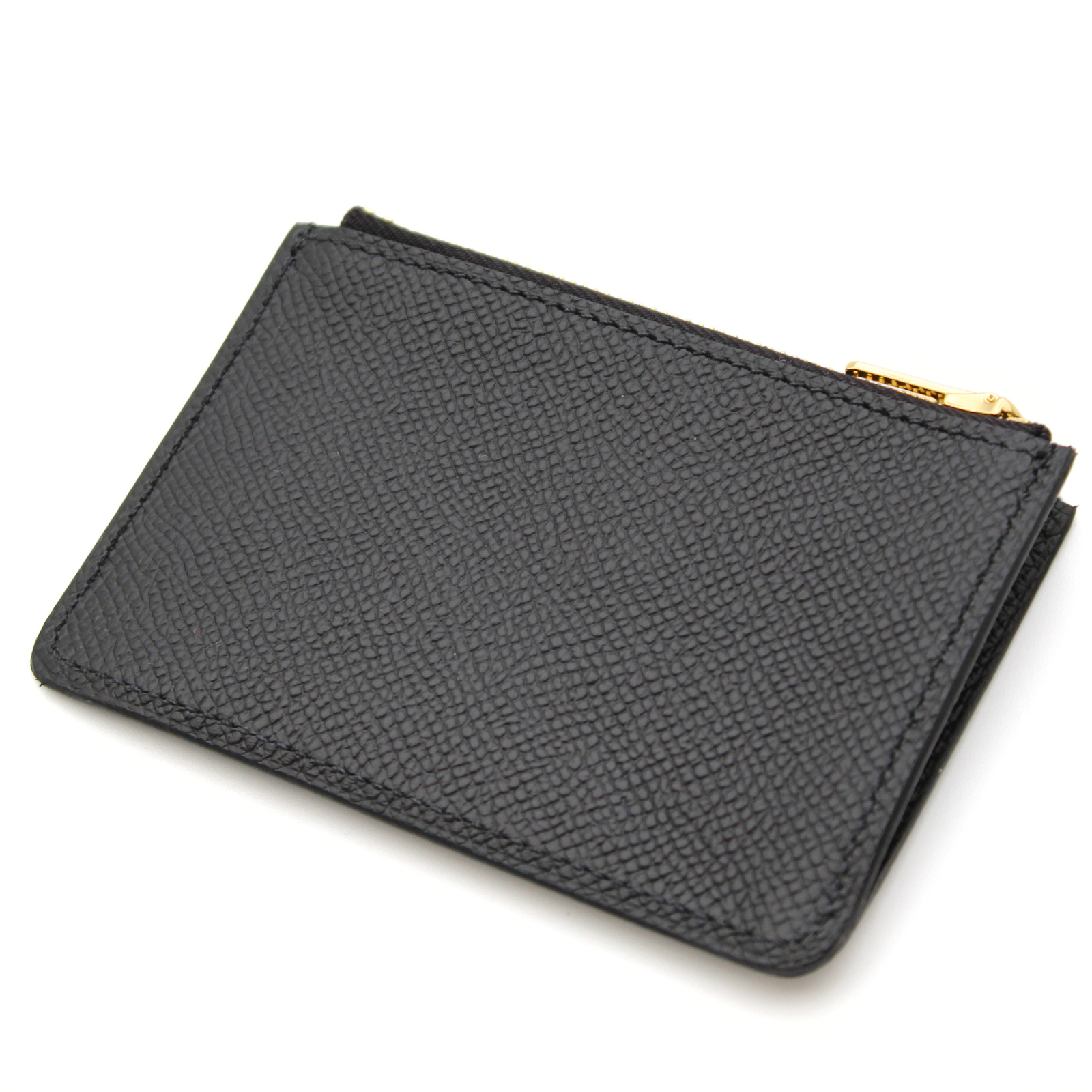 Constance Slim Epsom Black Wallet