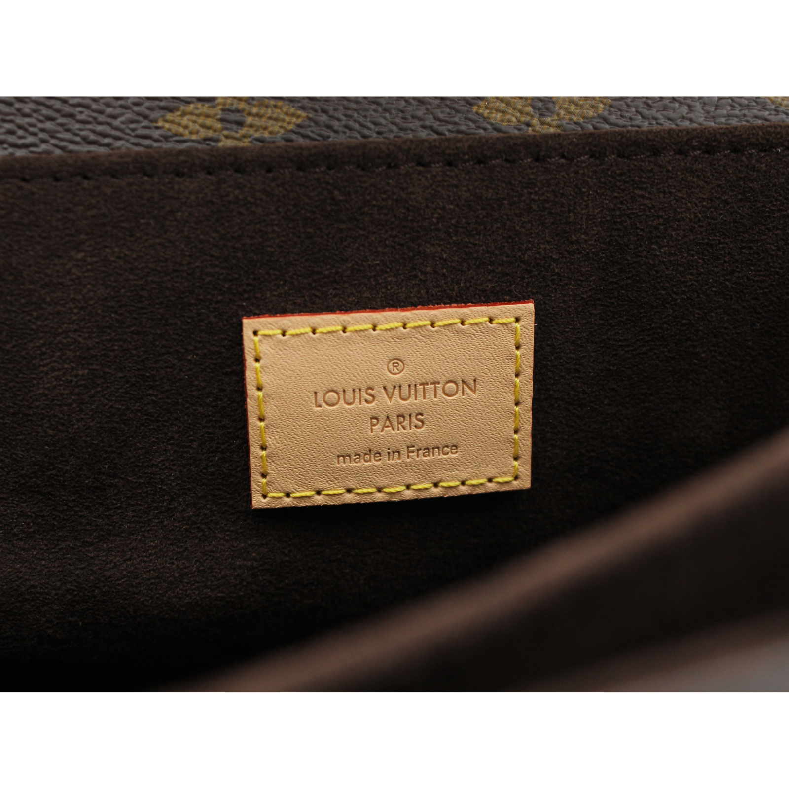 Pochette Metis MM Monogram Coated Canvas Marron Handbag
