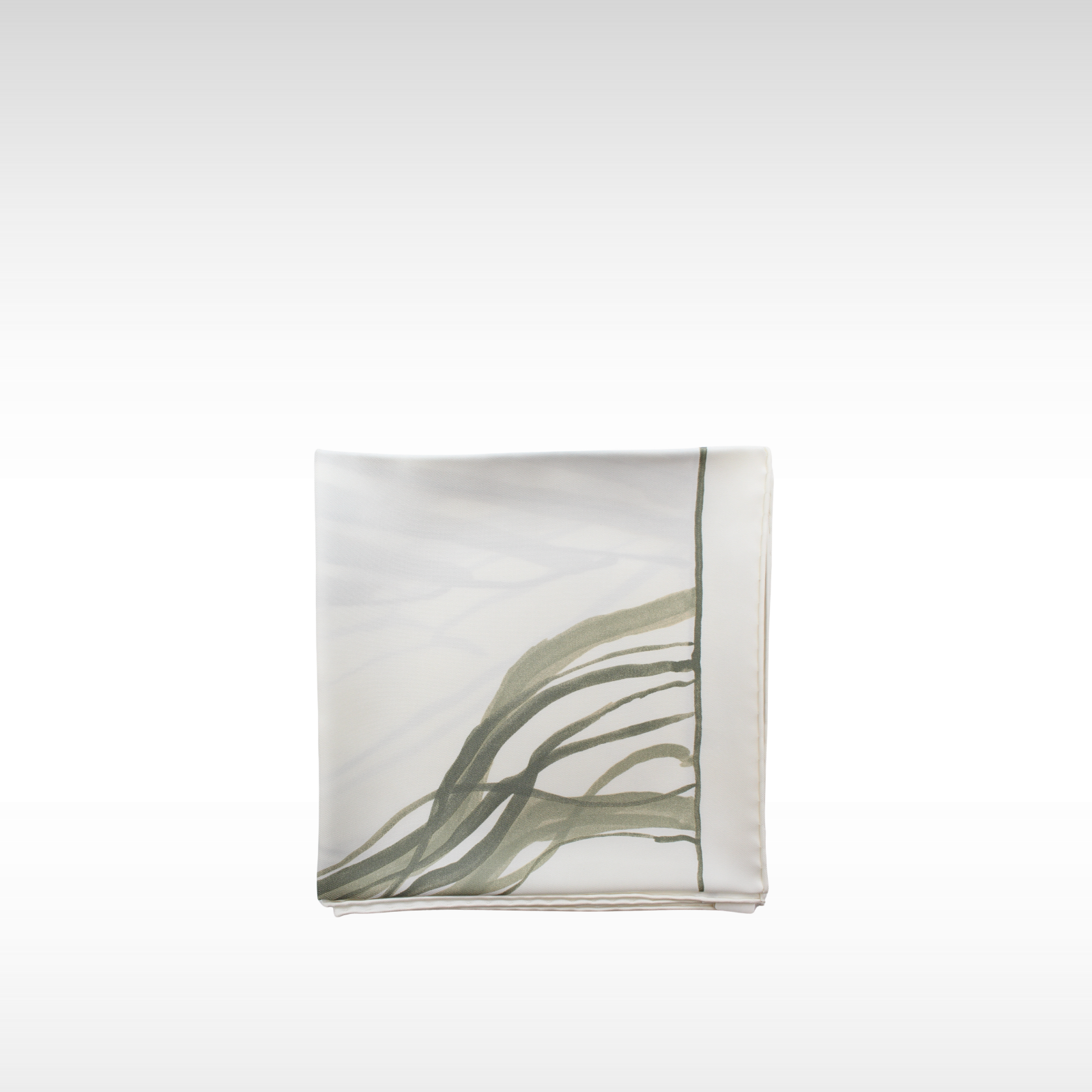 Carre 90 Libre Comme Pegase Silk White Scarf