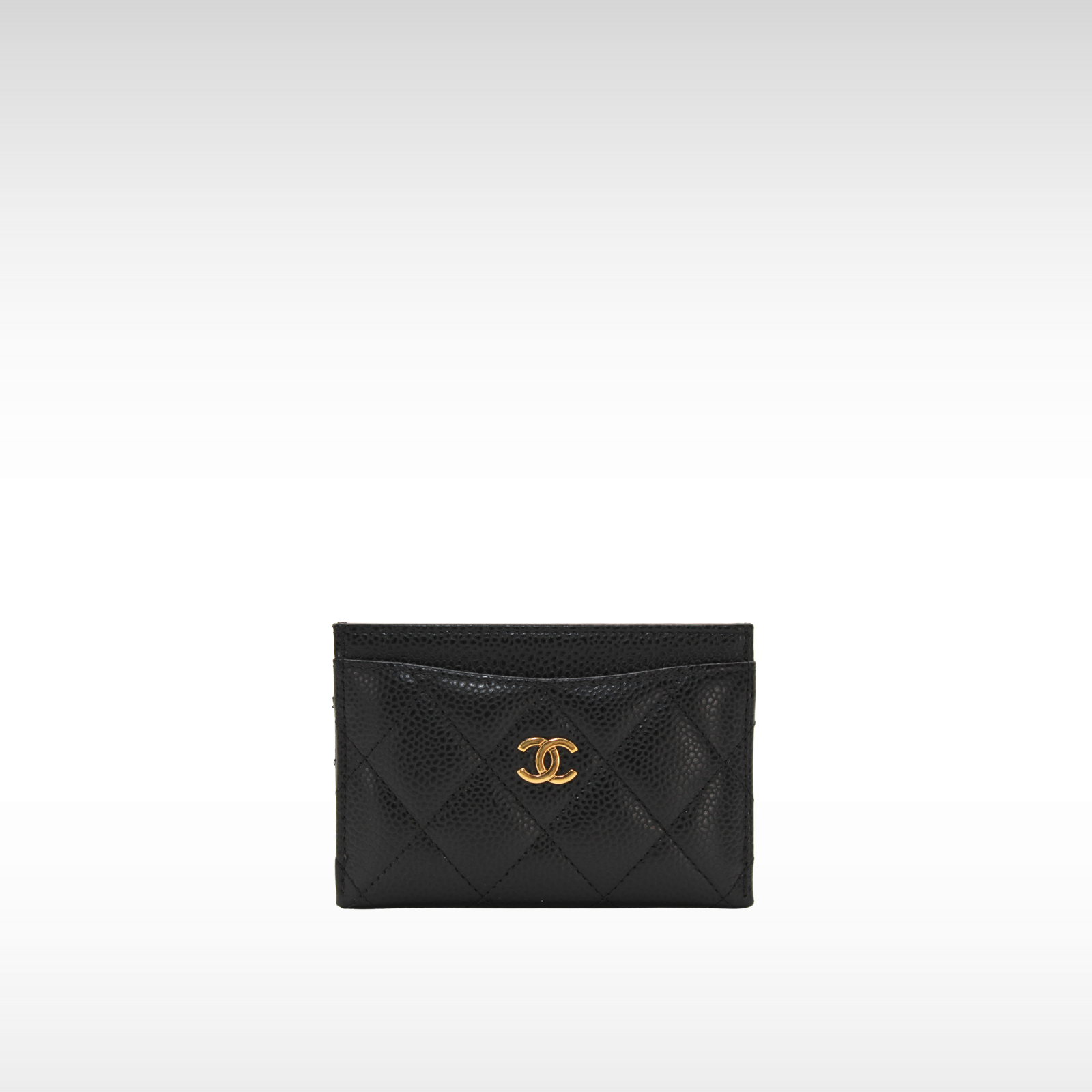 Classic Card Holder Caviar Black Card Case