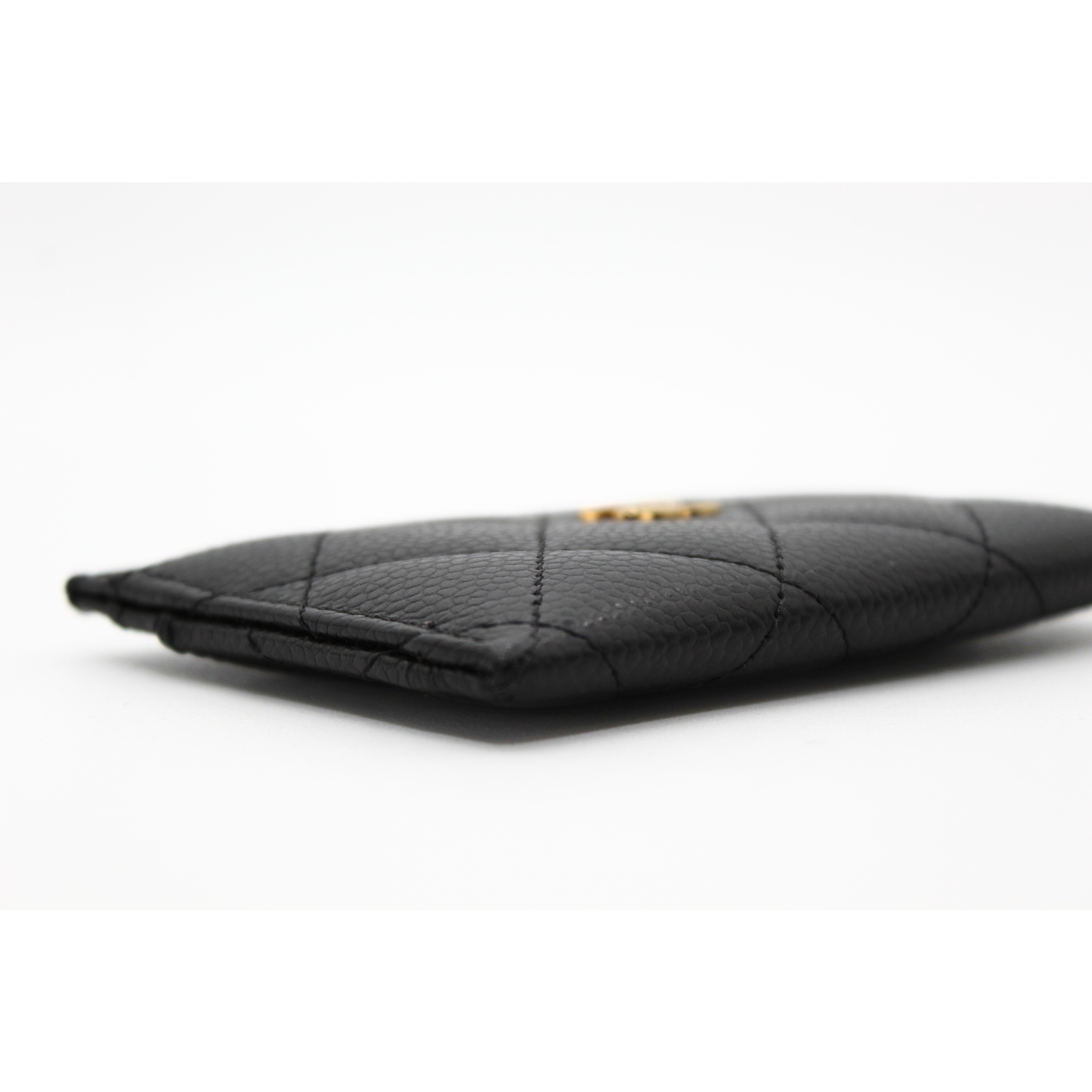 Classic Card Holder Caviar Black Card Case
