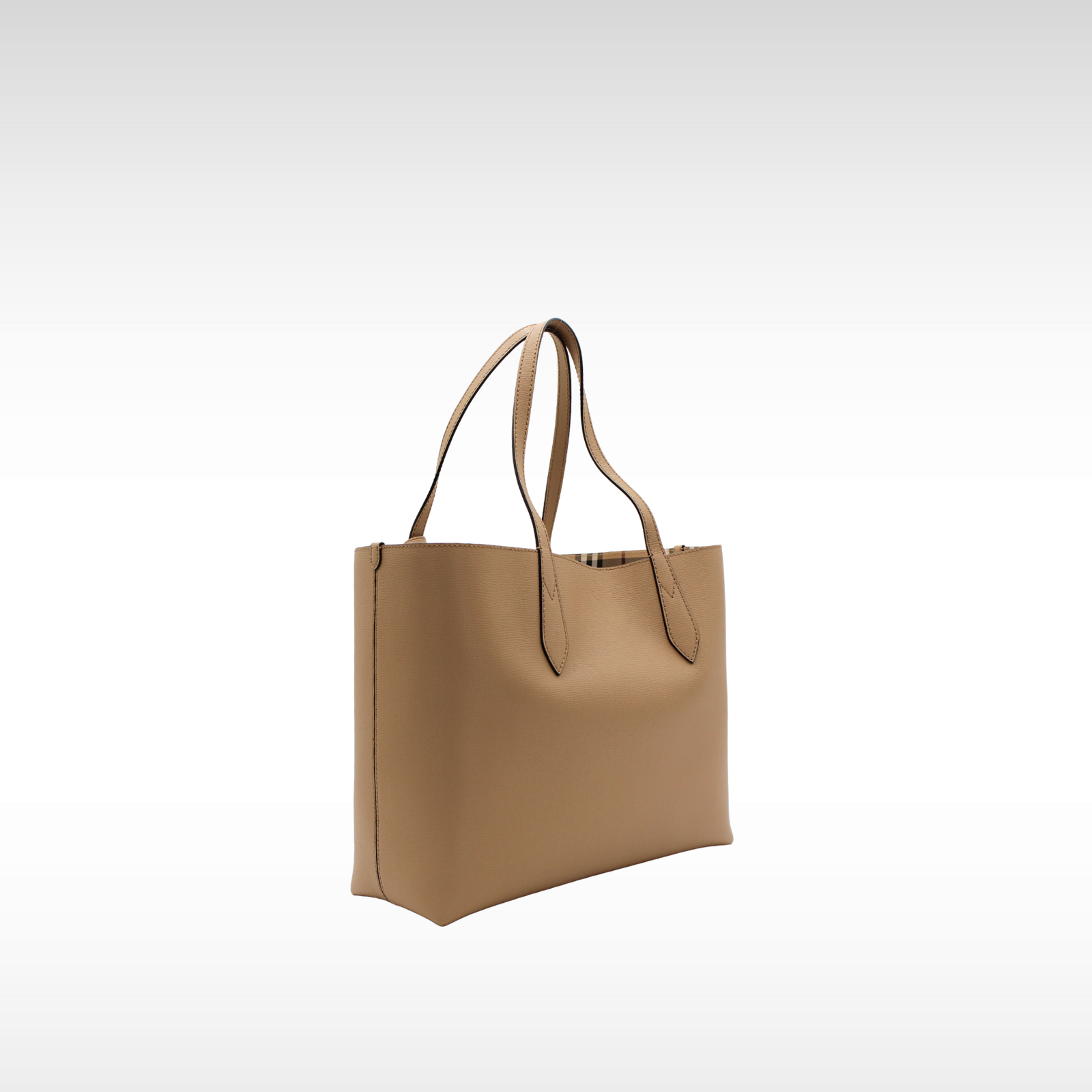 Reverse Tote Medium Calf Brown Tote Bag