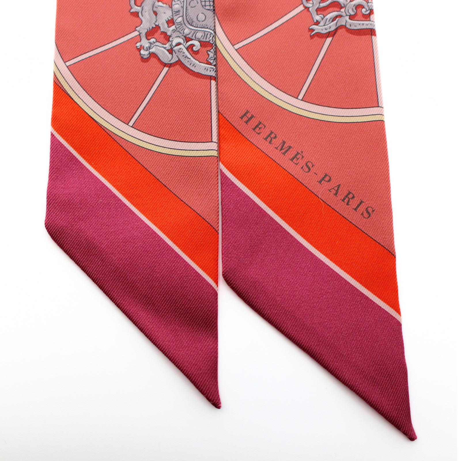 Twilly Silk Red Scarf