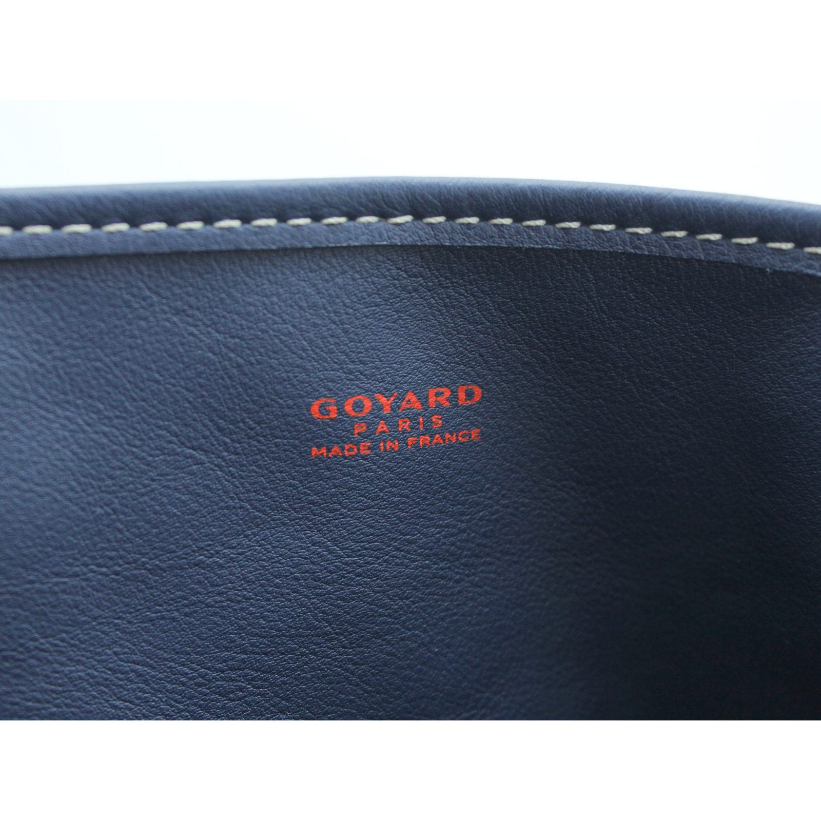 Anjou Mini Coated Canvas Navy Tote Bag