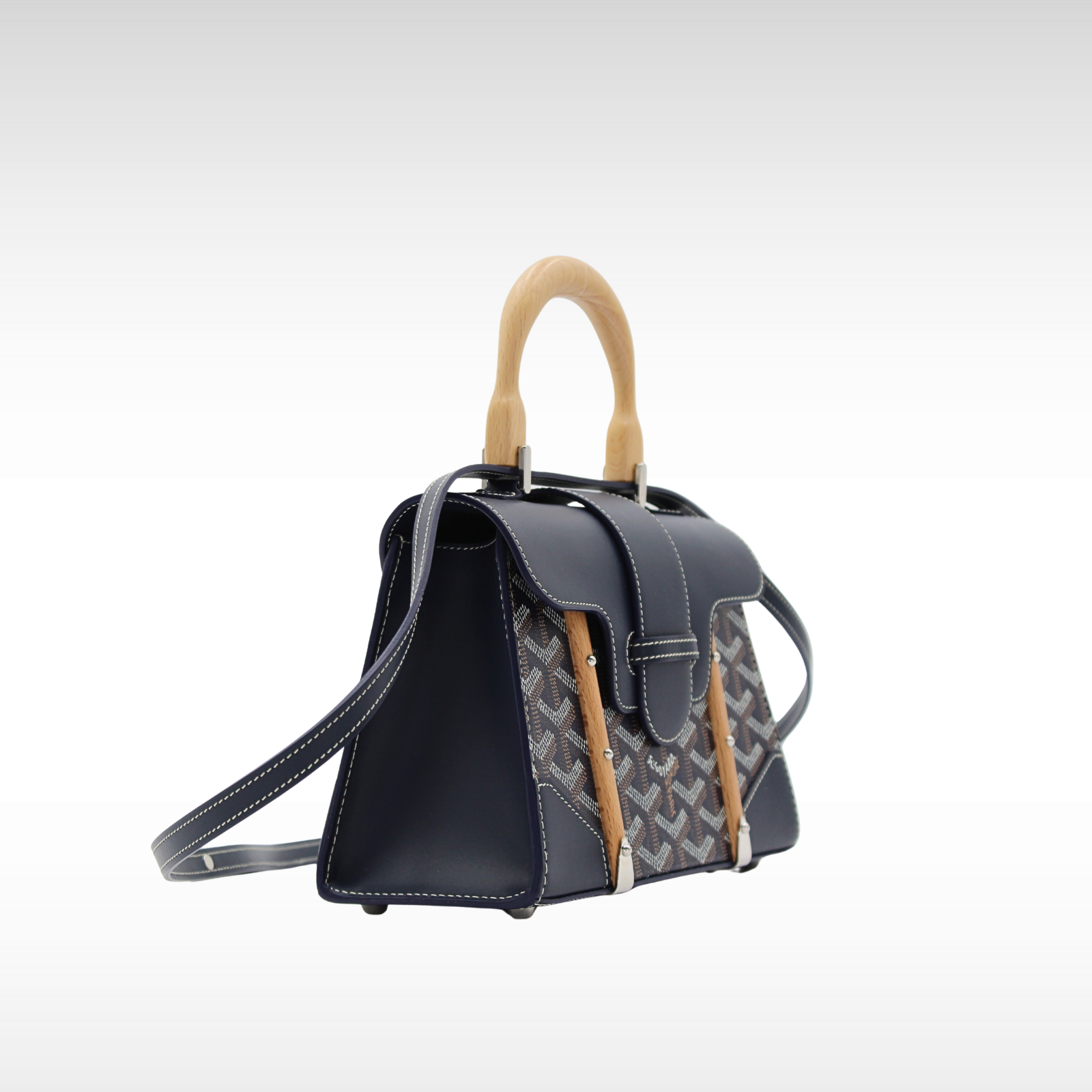 Saigon Mini Structure Coated Canvas Handbag
