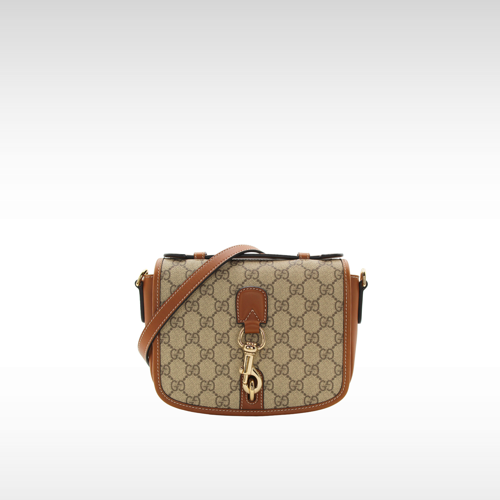 GG Emblem Coated Canvas Handbag