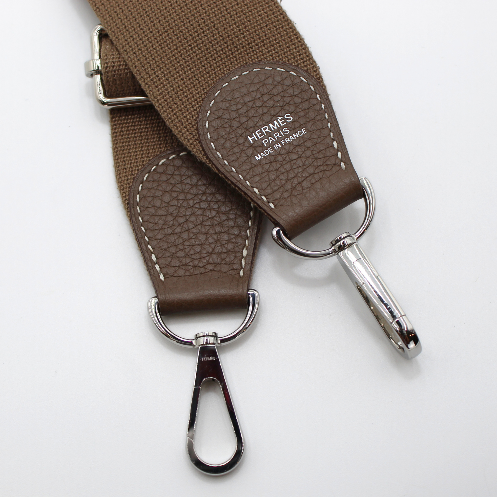 Evelyne 3 PM Taurillon Clemence Etoupe Crossbody Bag