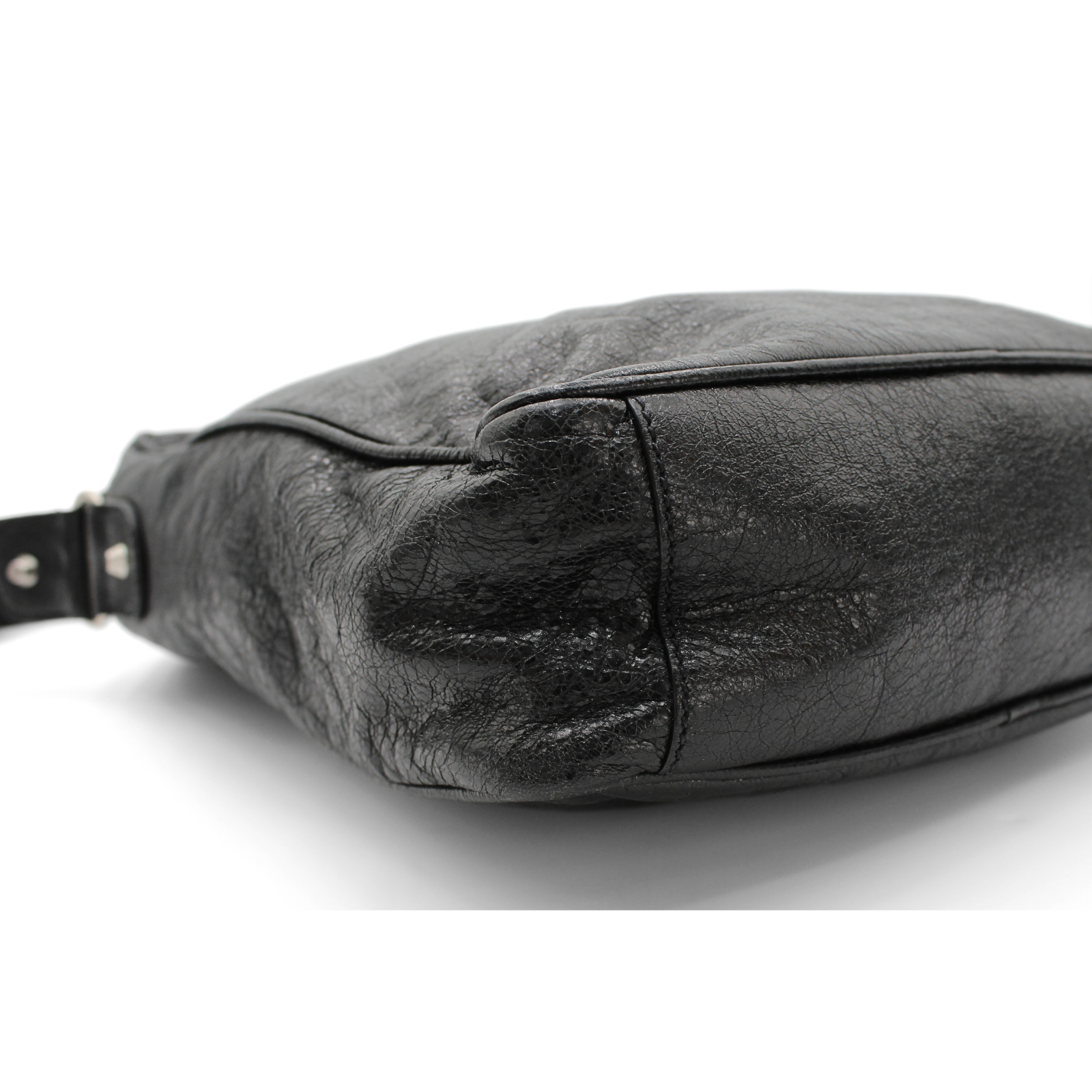 Classic Reporter Lamb Black Crossbody Bag
