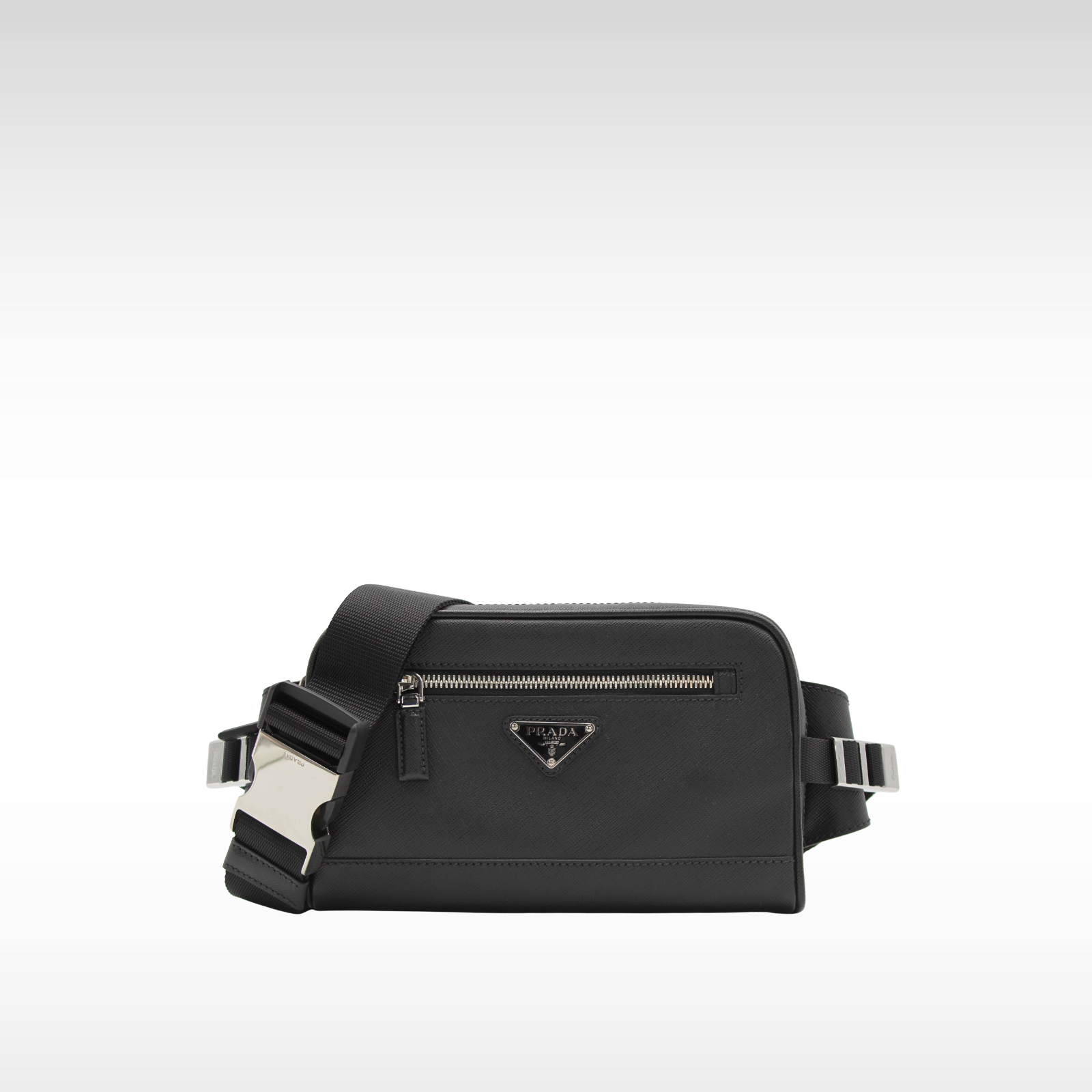 Calf Black Crossbody Bag