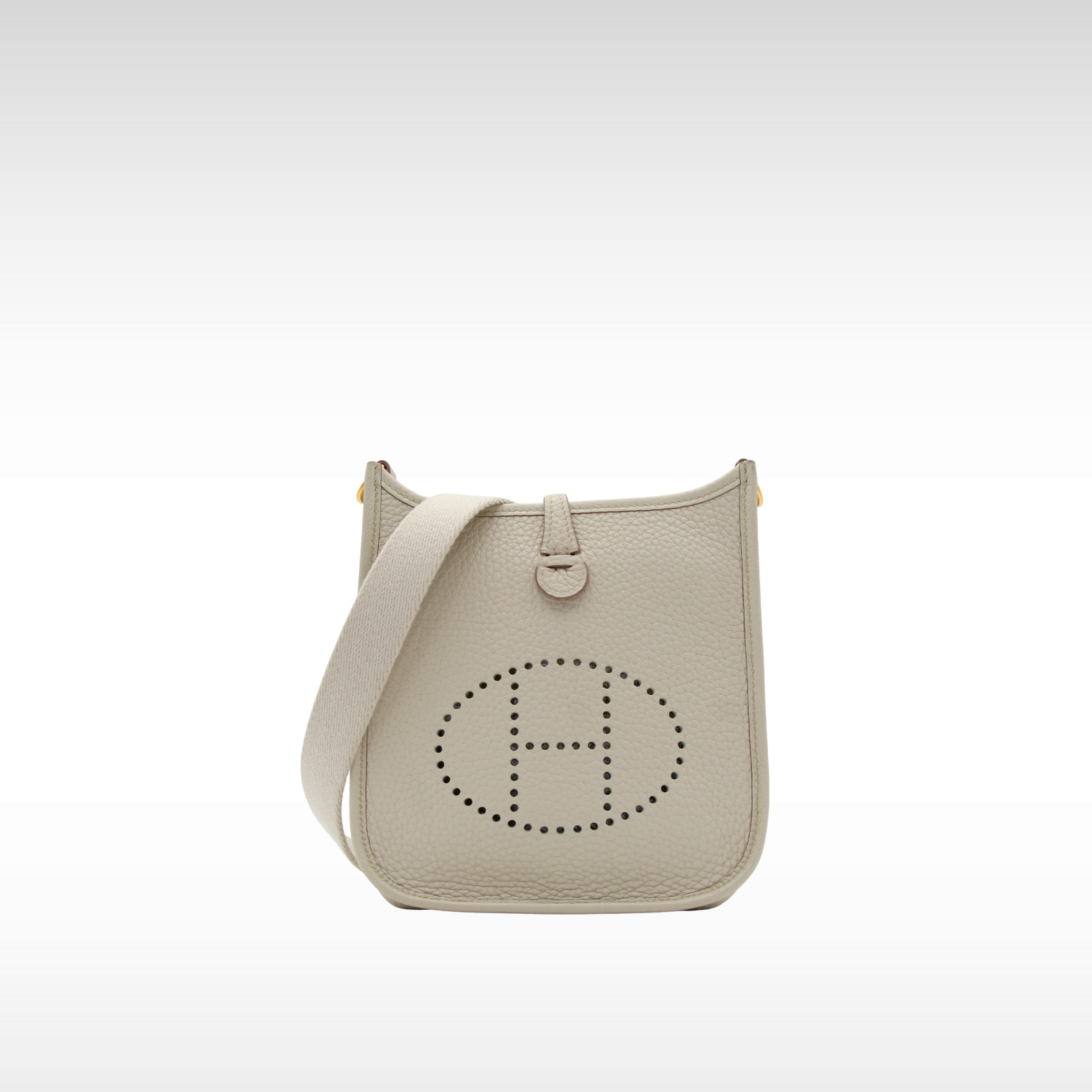 Evelyne Amazone 16 Taurillon Clemence Beton Crossbody Bag