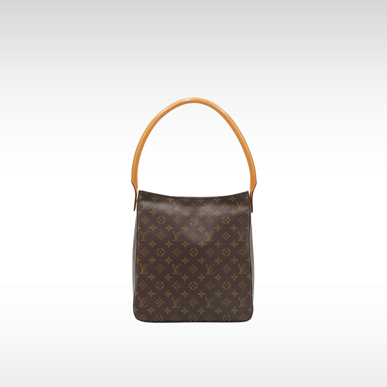 Looping GM Monogram Coated Canvas Marron Shoulder Bag