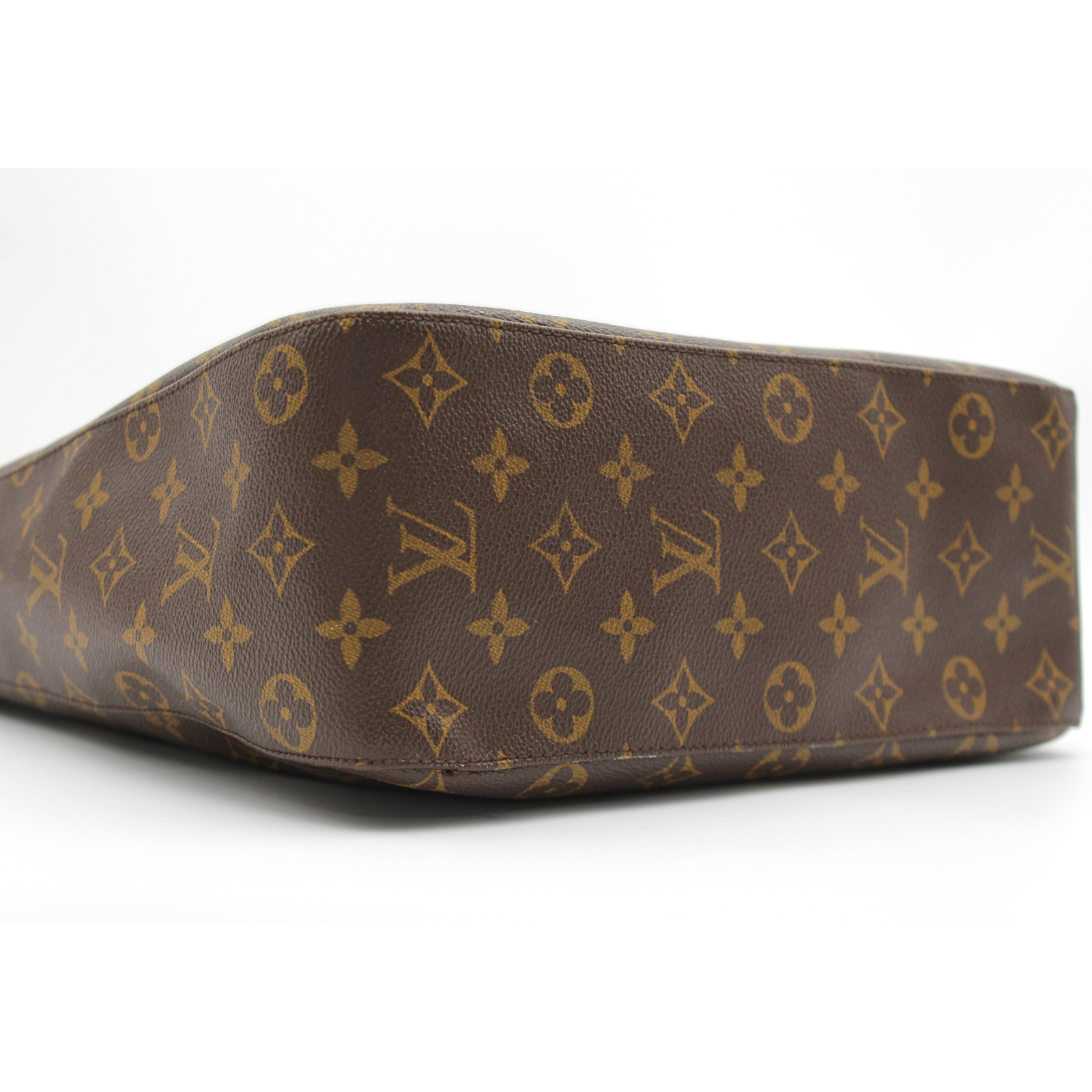 Looping GM Monogram Coated Canvas Marron Shoulder Bag