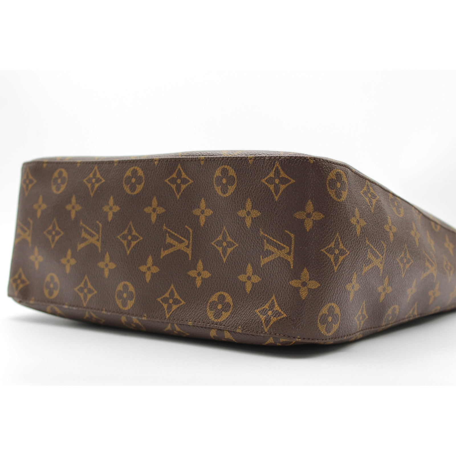 Looping GM Monogram Coated Canvas Marron Shoulder Bag