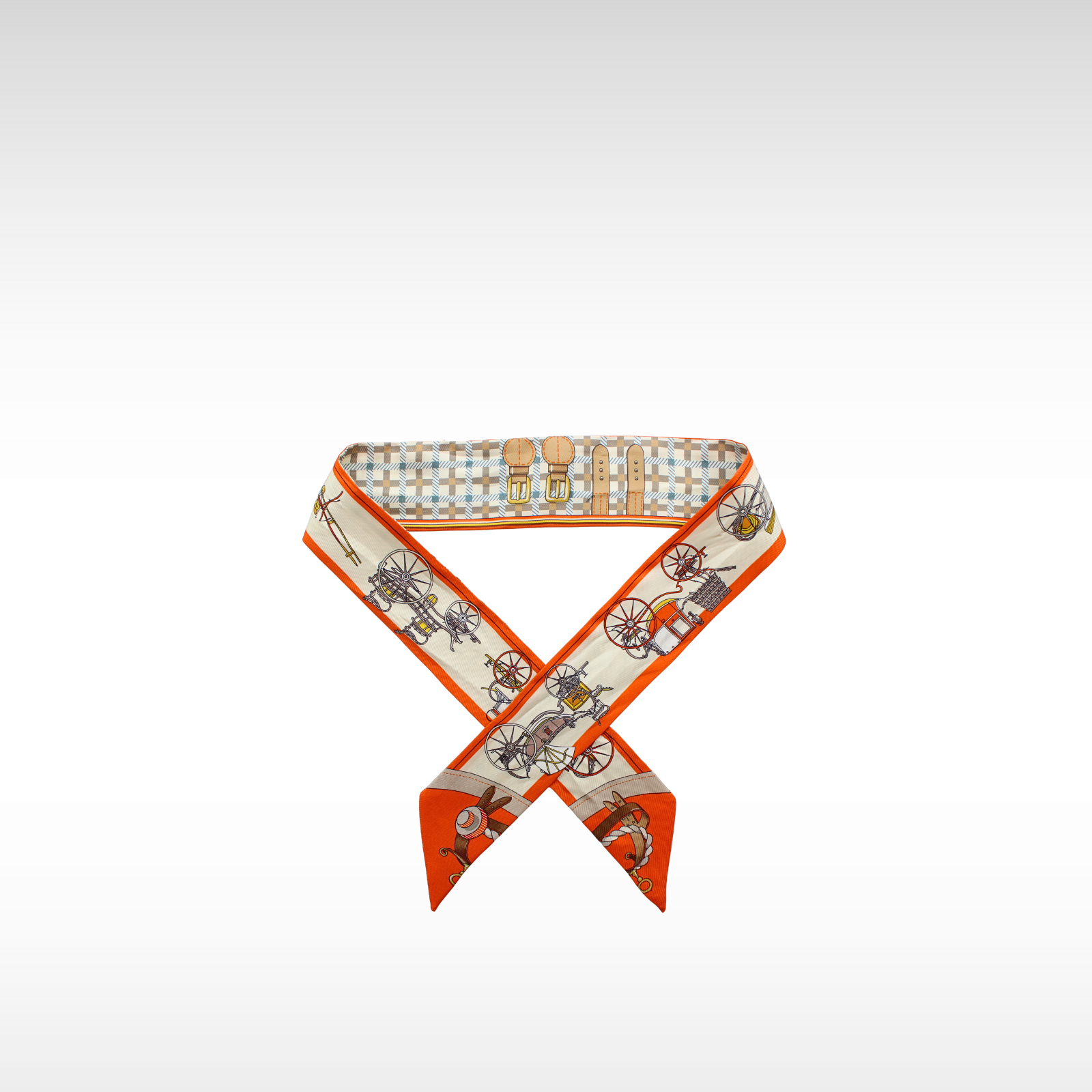 Twilly Les Voitures Nouvelle Orange Twilly Scarf