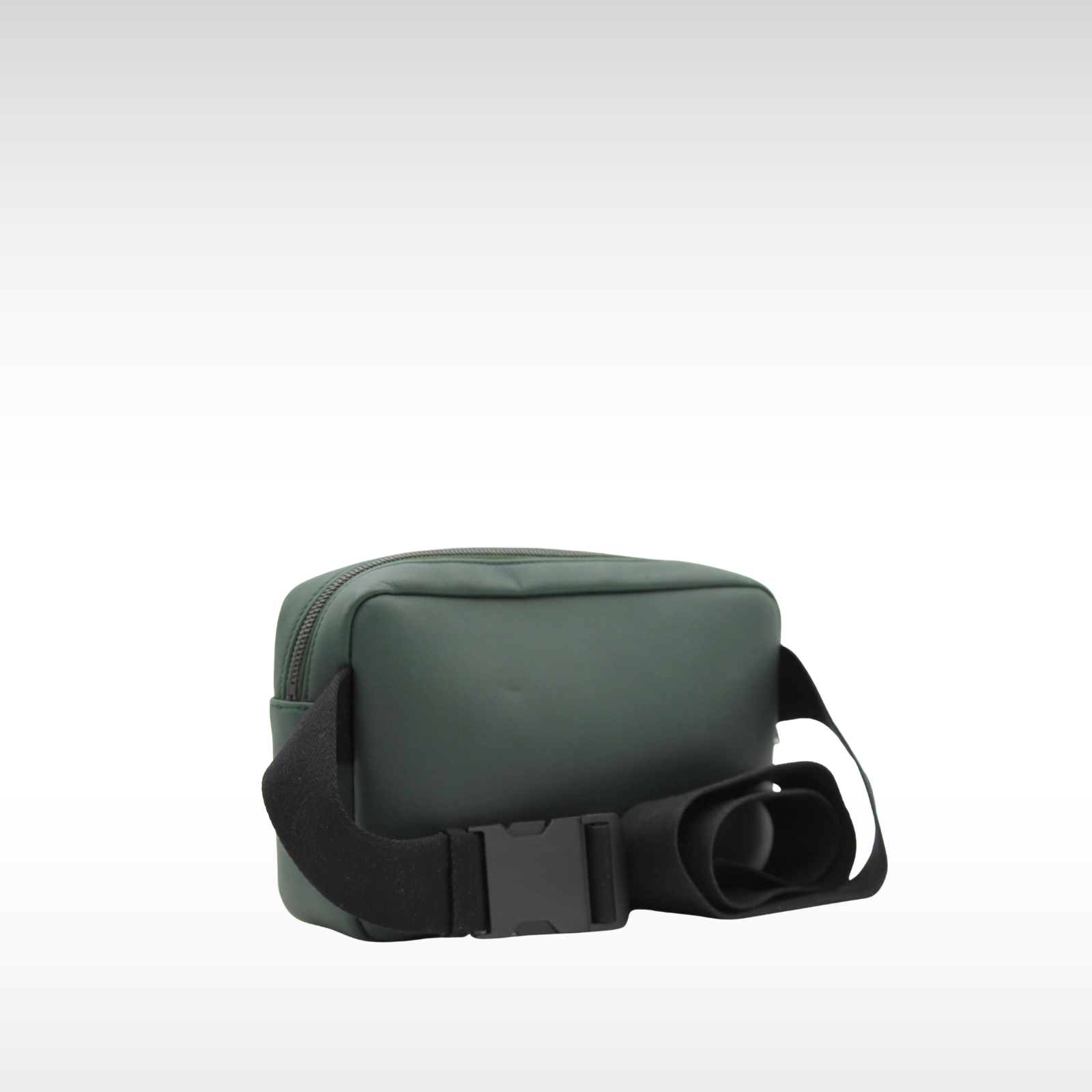Marsupio Intrecciato Calf Green Crossbody Bag