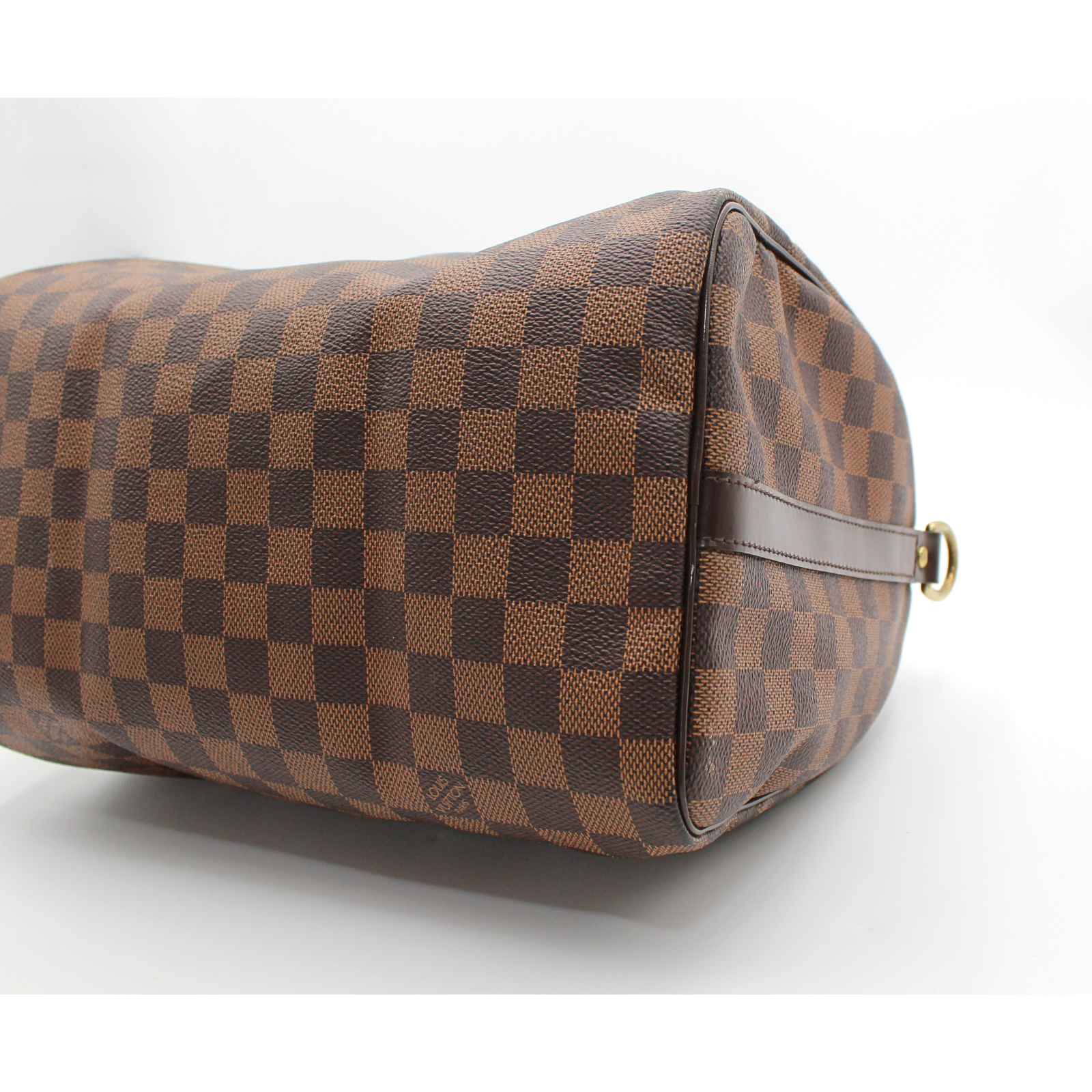 Speedy Bandouliere 30 Damier Coated Canvas Ebene Handbag