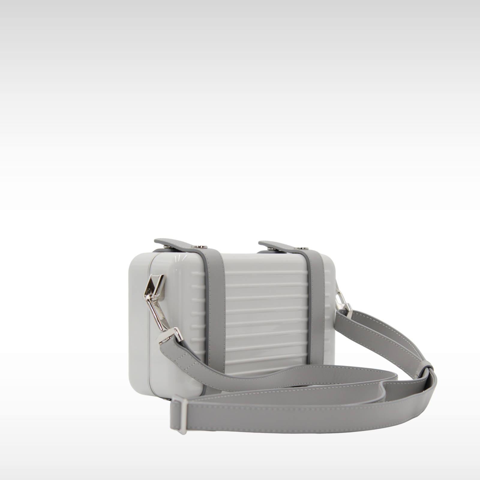 Personal Polycarbonate White Crossbody Bag