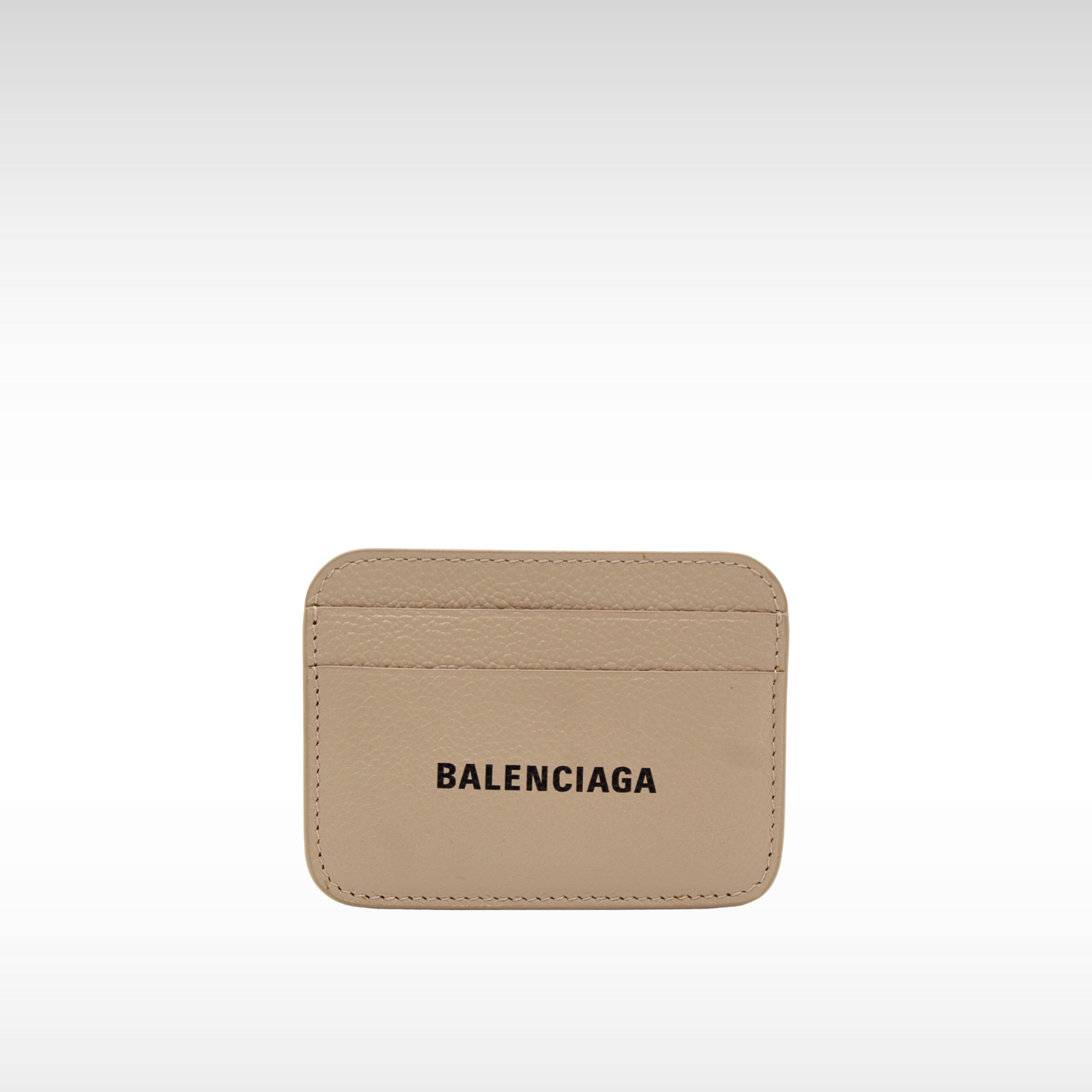 Cash Card Holder Calf Beige Card Case
