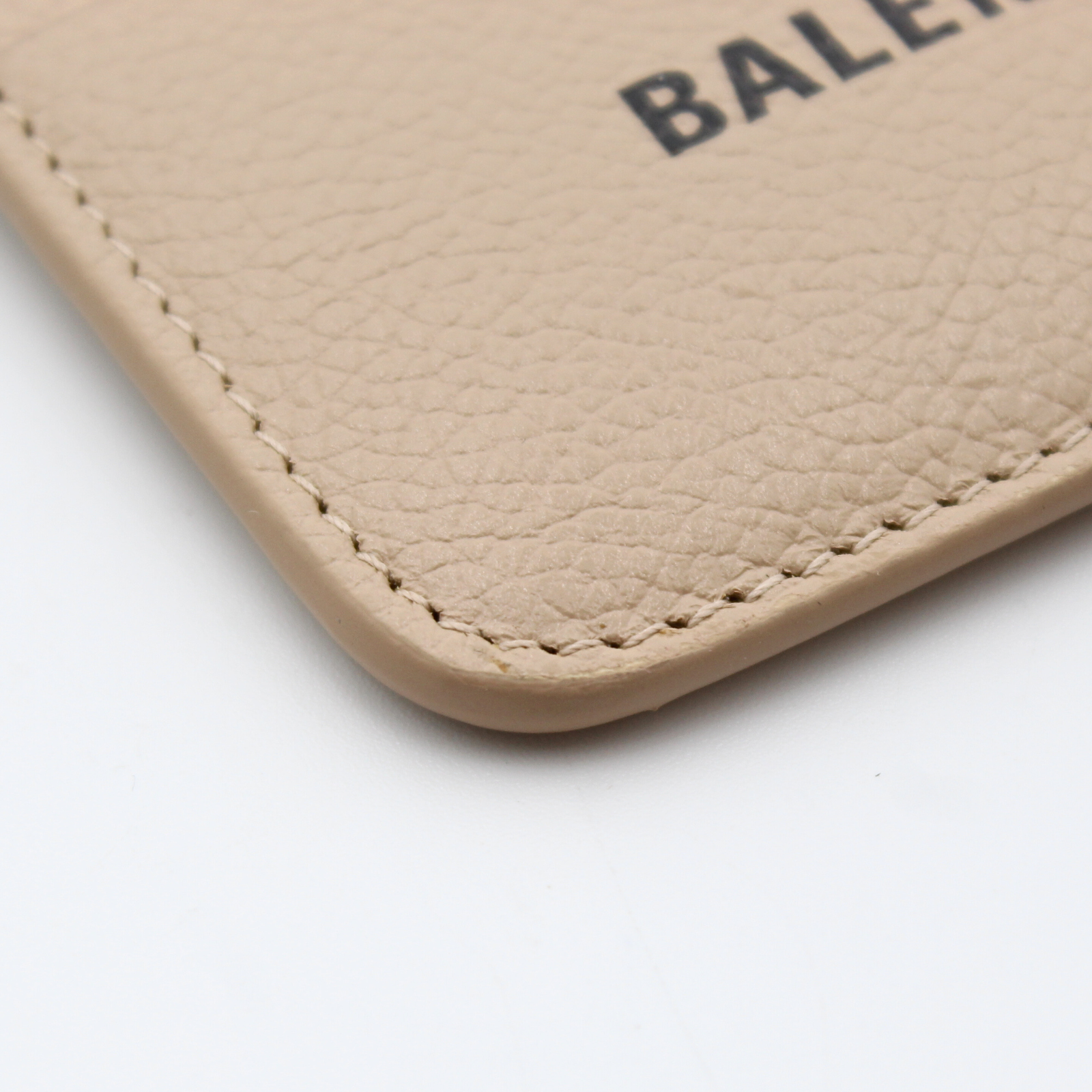 Cash Card Holder Calf Beige Card Case