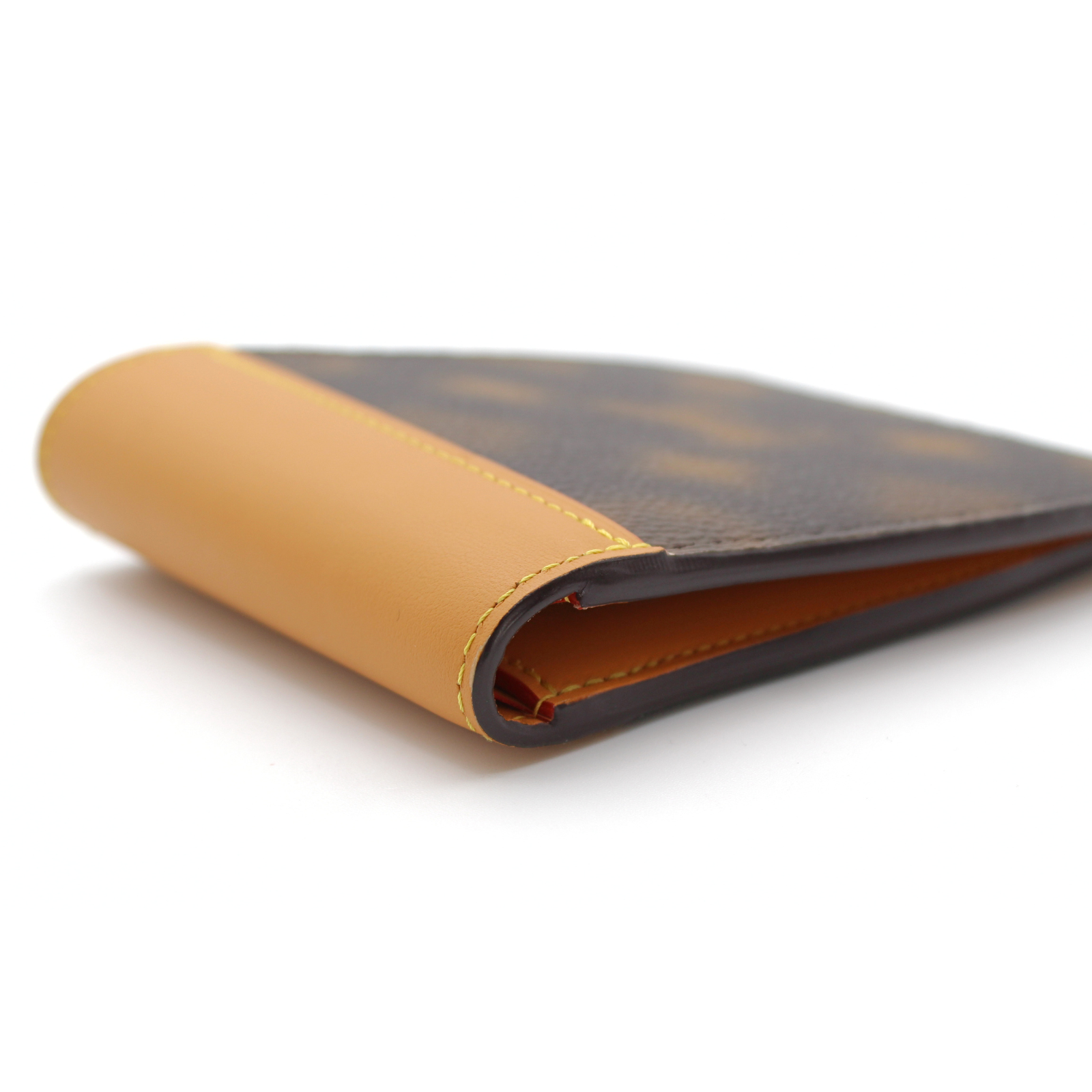 Slender Monogram Blurry Coated Canvas Marron Wallet