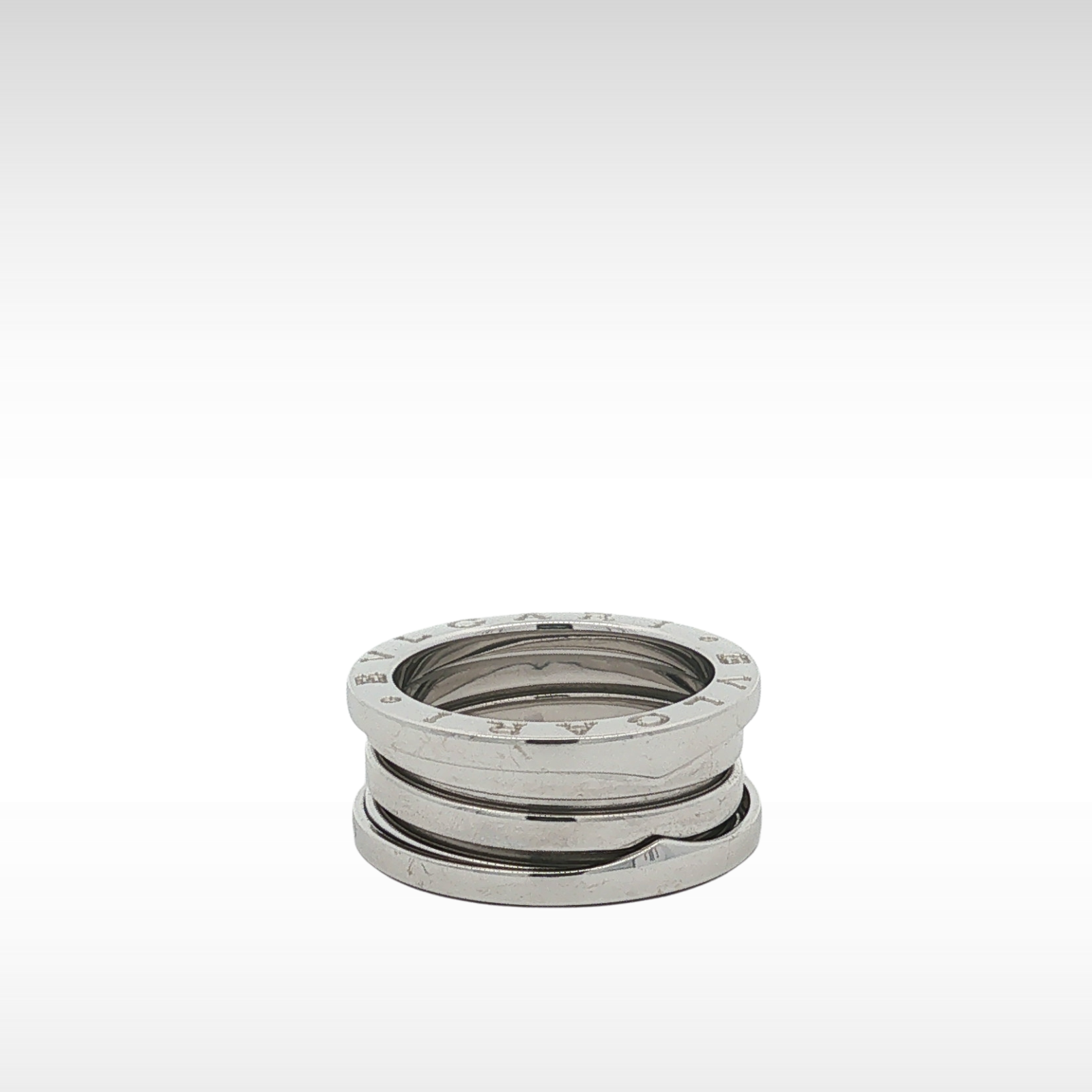 B.zero1 White Gold Ring 51/5.75