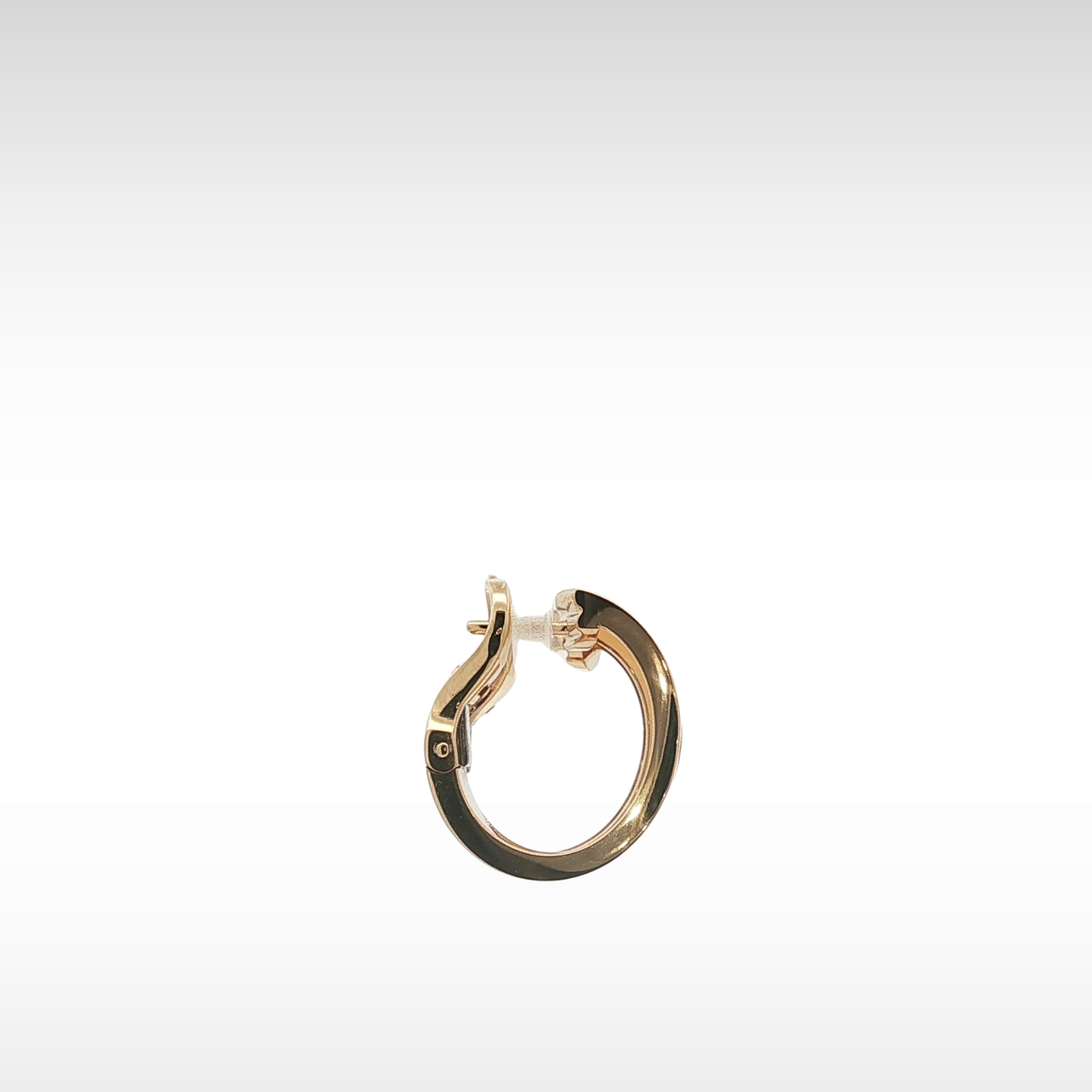 LOVE Hoop Diamond Earrings Yellow Gold