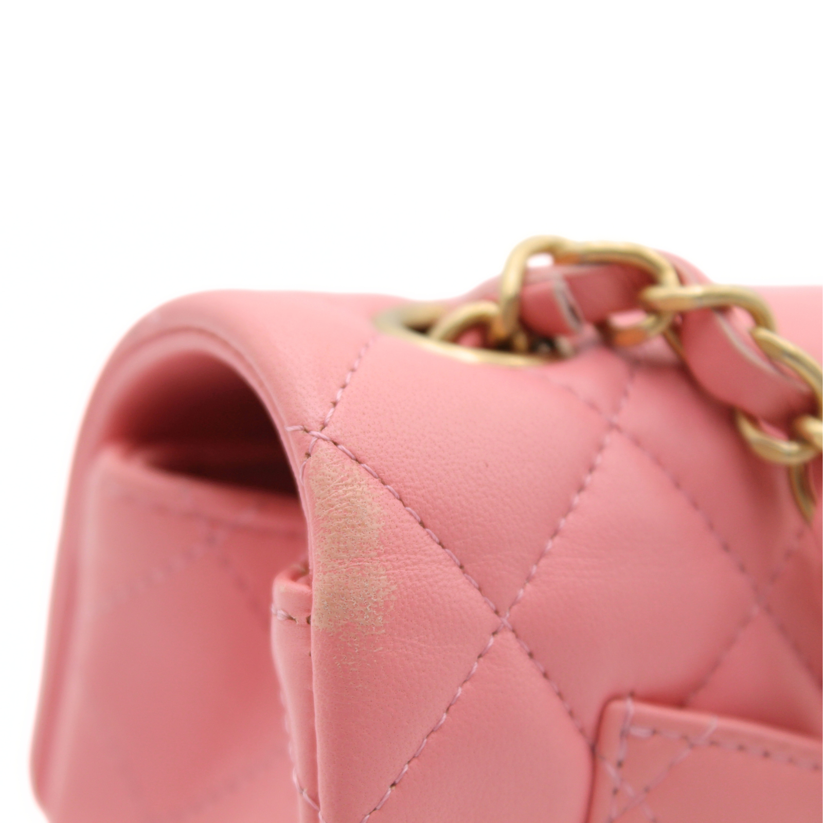 Classic Mini Lamb Pink Shoulder Bag