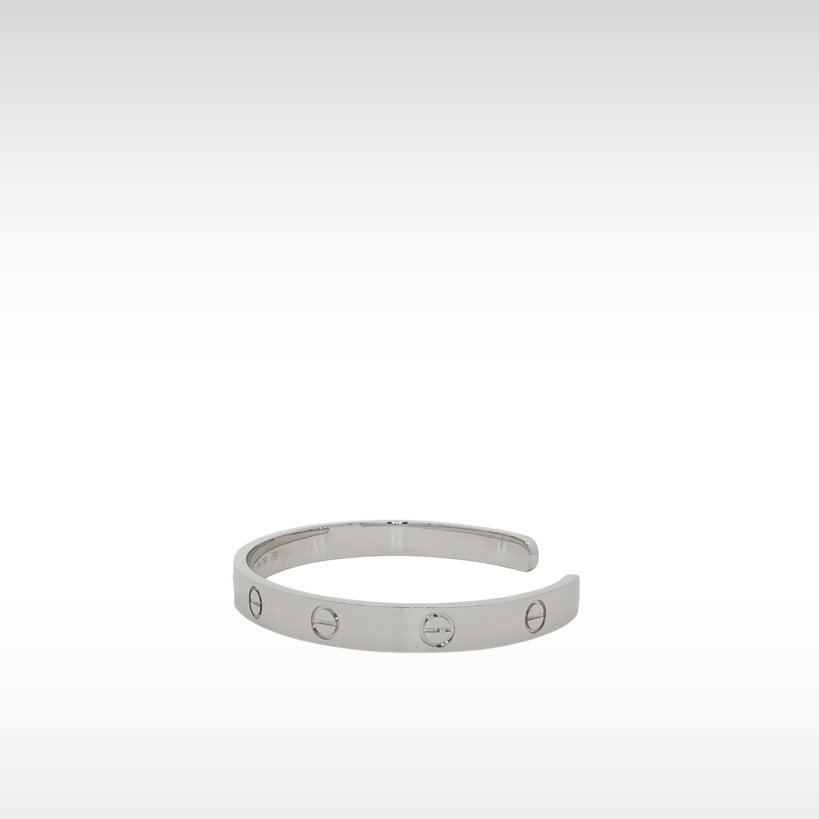 LOVE Open White Gold Bracelet 18