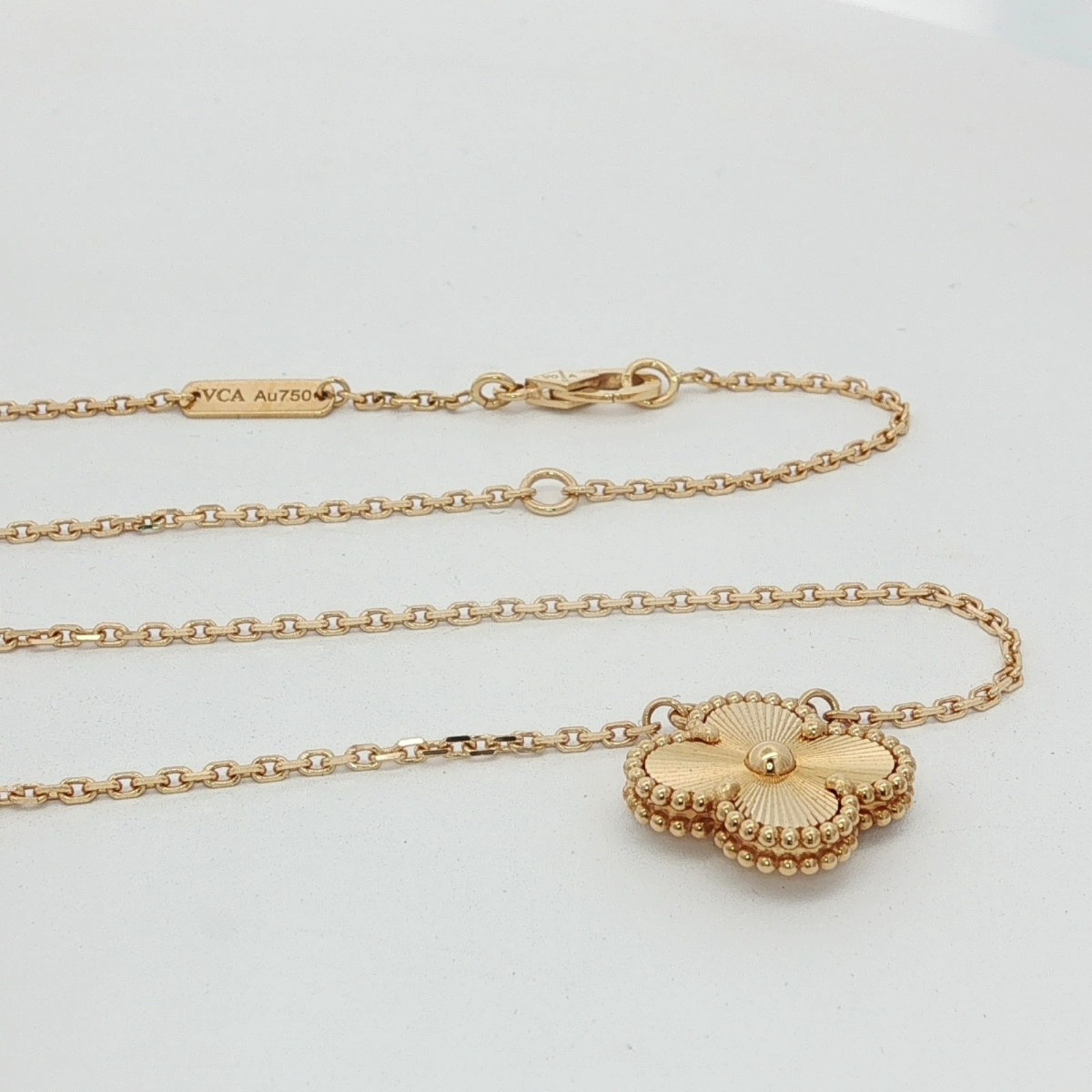 Vintage Alhambra Yellow Gold Necklace