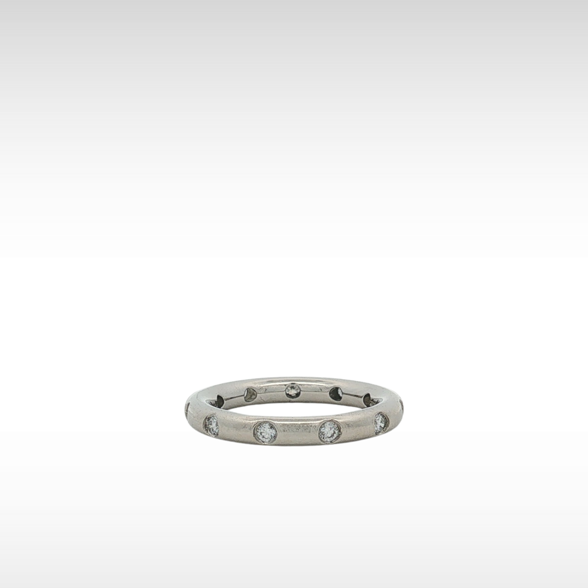 Elsa Peretti Stacking Band Platinum Ring 8