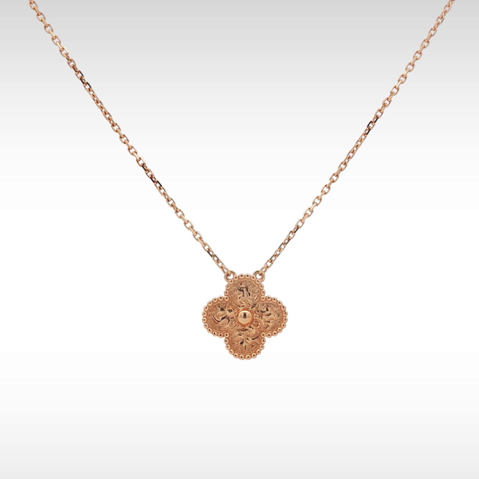 Vintage Alhambra 75O Rose Gold Necklace