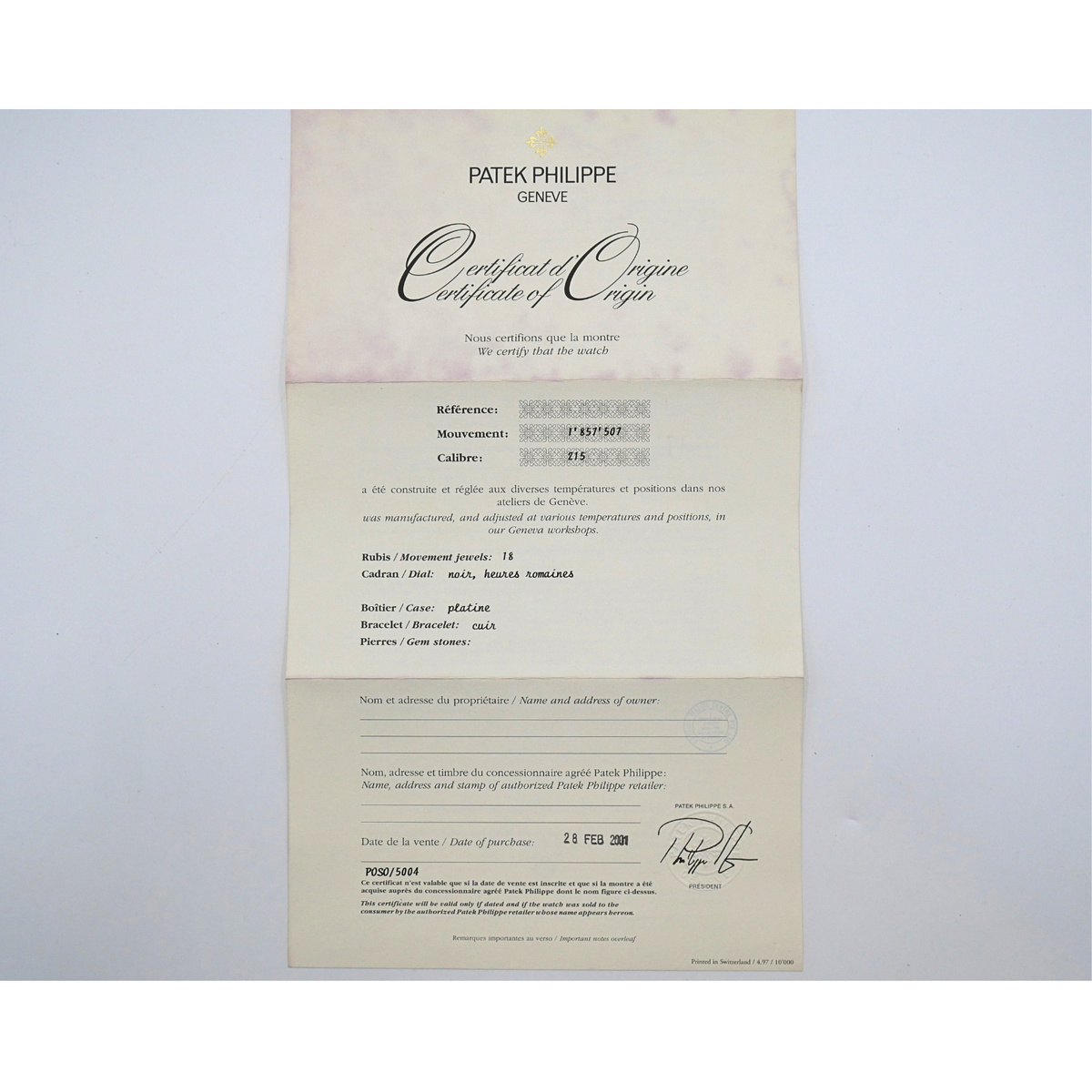 Calatrava 5022P