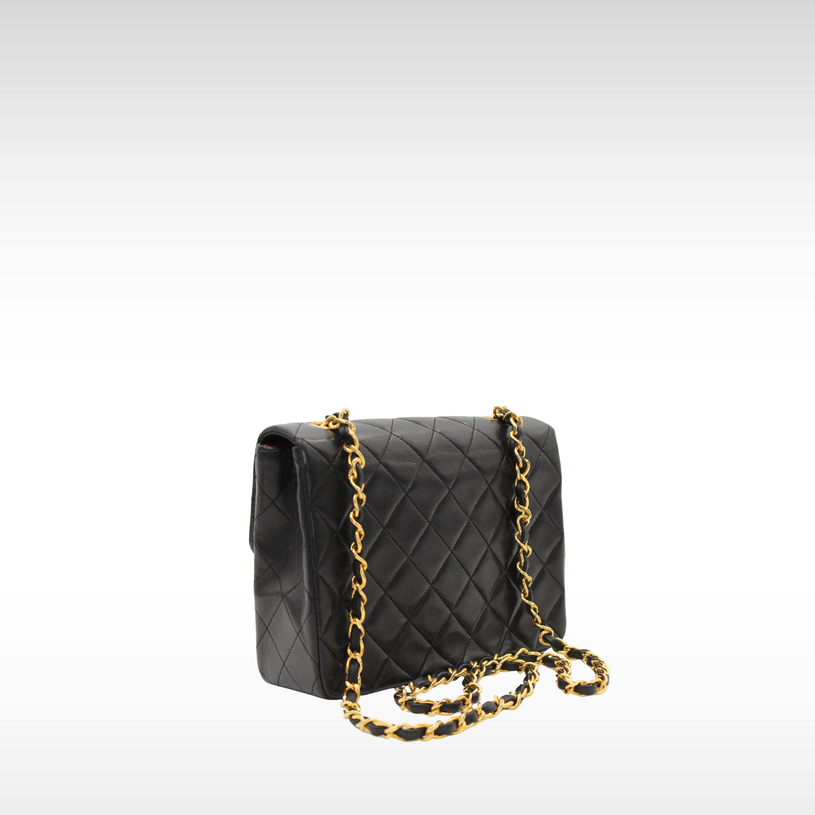 Lamb Black Crossbody Bag