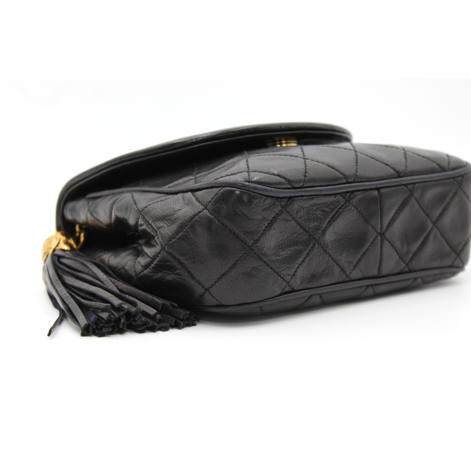 Lamb Black Shoulder Bag